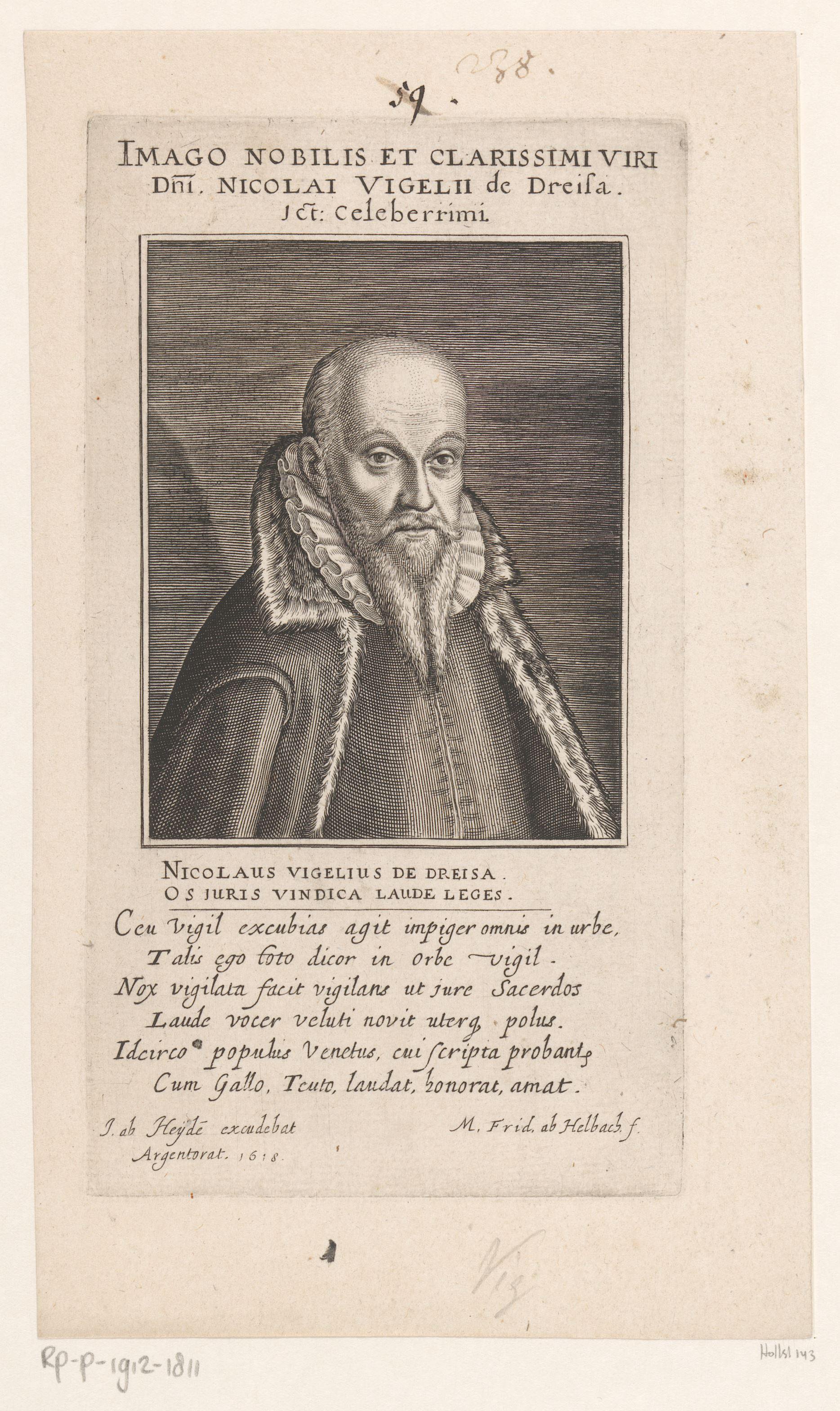 Portret van Nikolaus Vigel