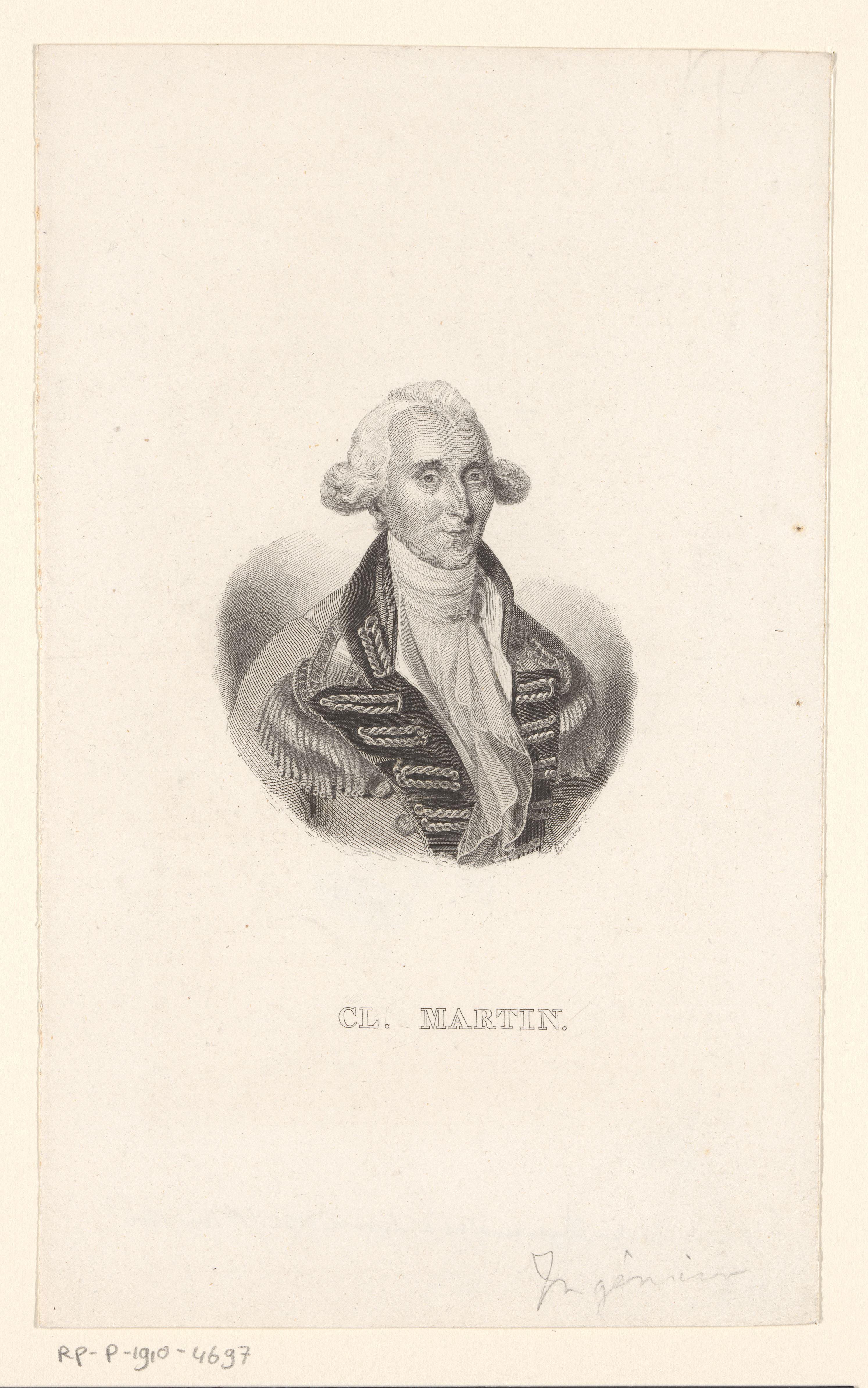 Portret van Claude Martin