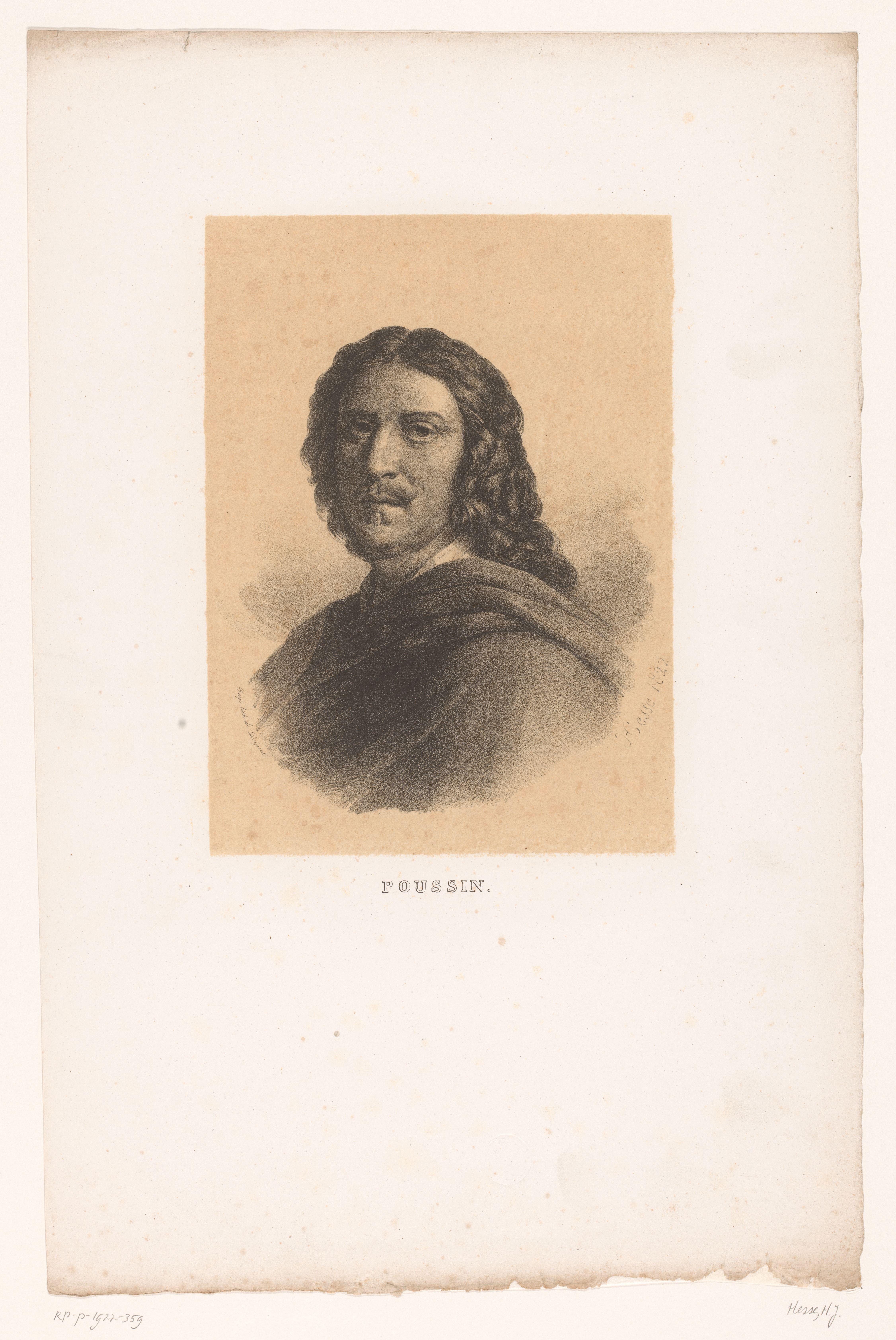 Portret van Nicolas Poussin