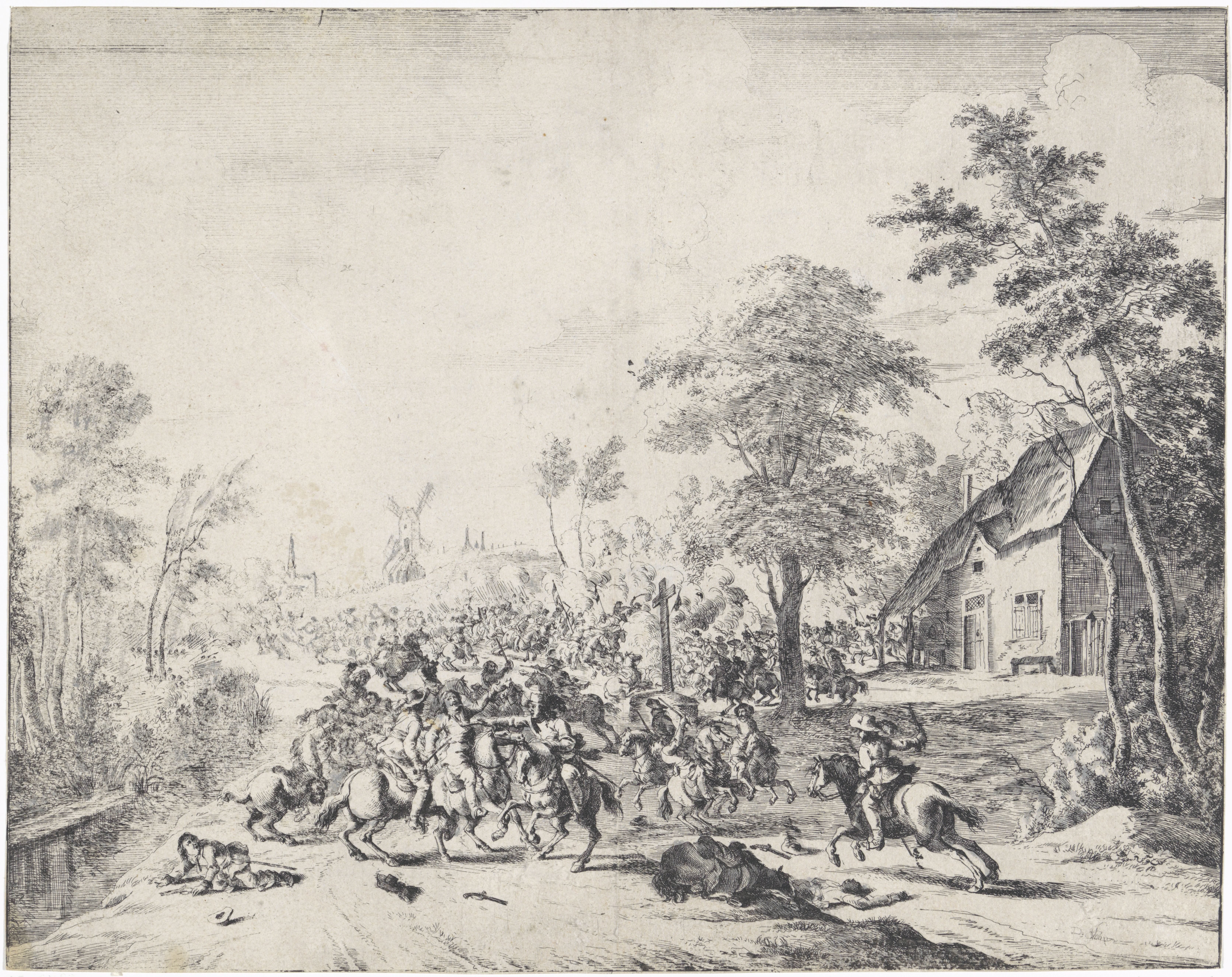 Spanjaarden onder Don Cantelmo bij Borgerhout verslagen, 1643