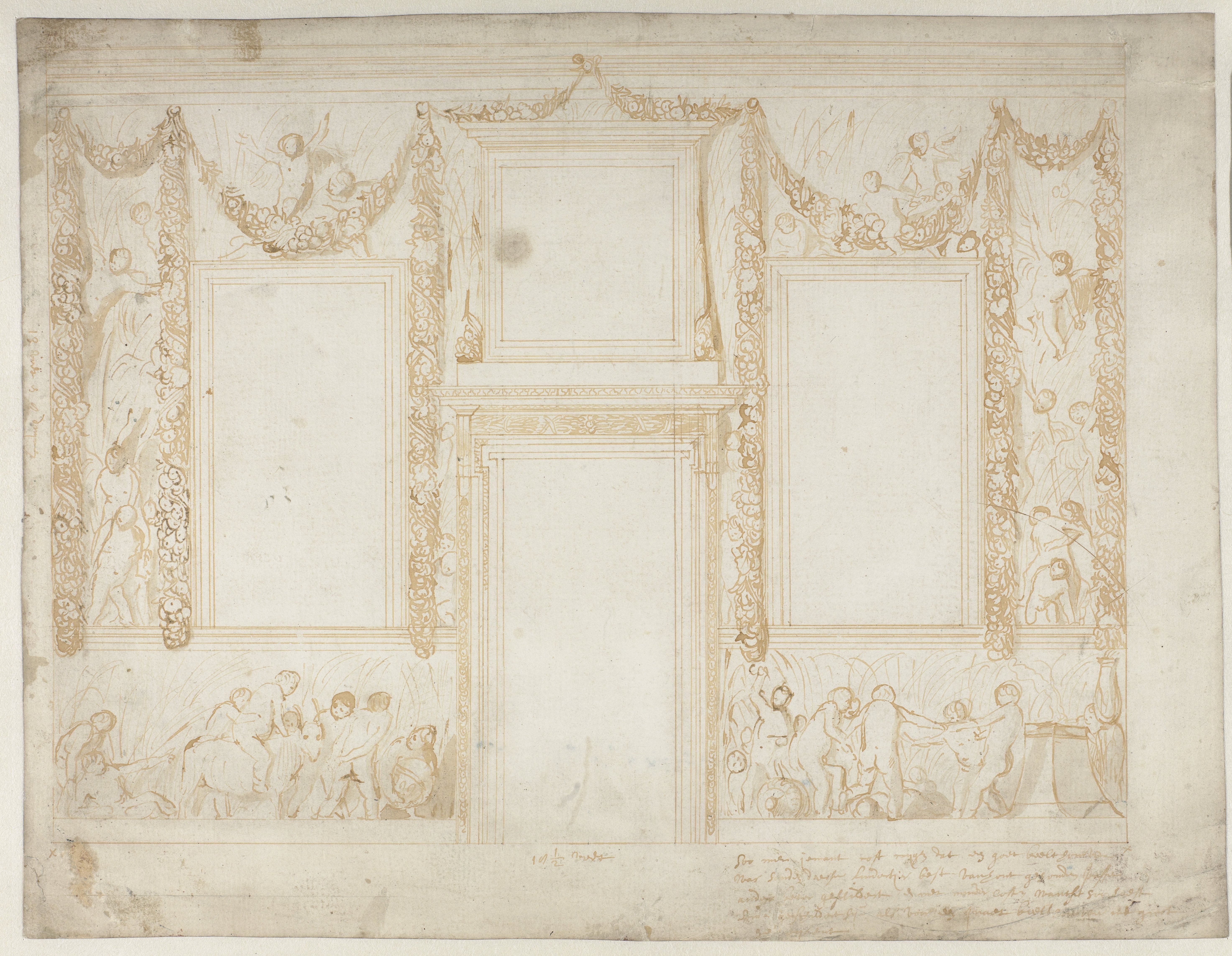 Ontwerp voor decoraties op een muur