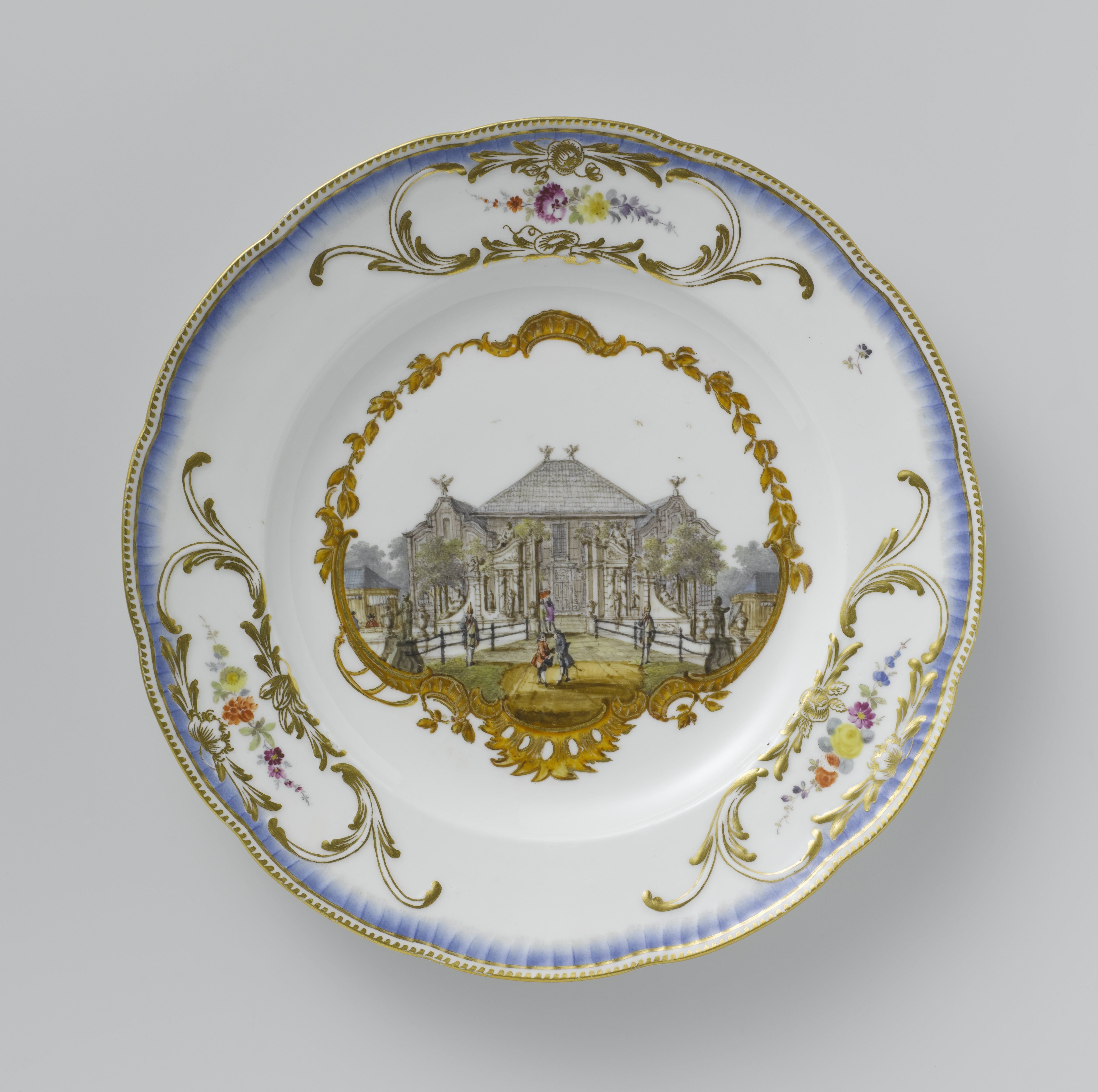 Seven plates from the service of Stadtholder William v