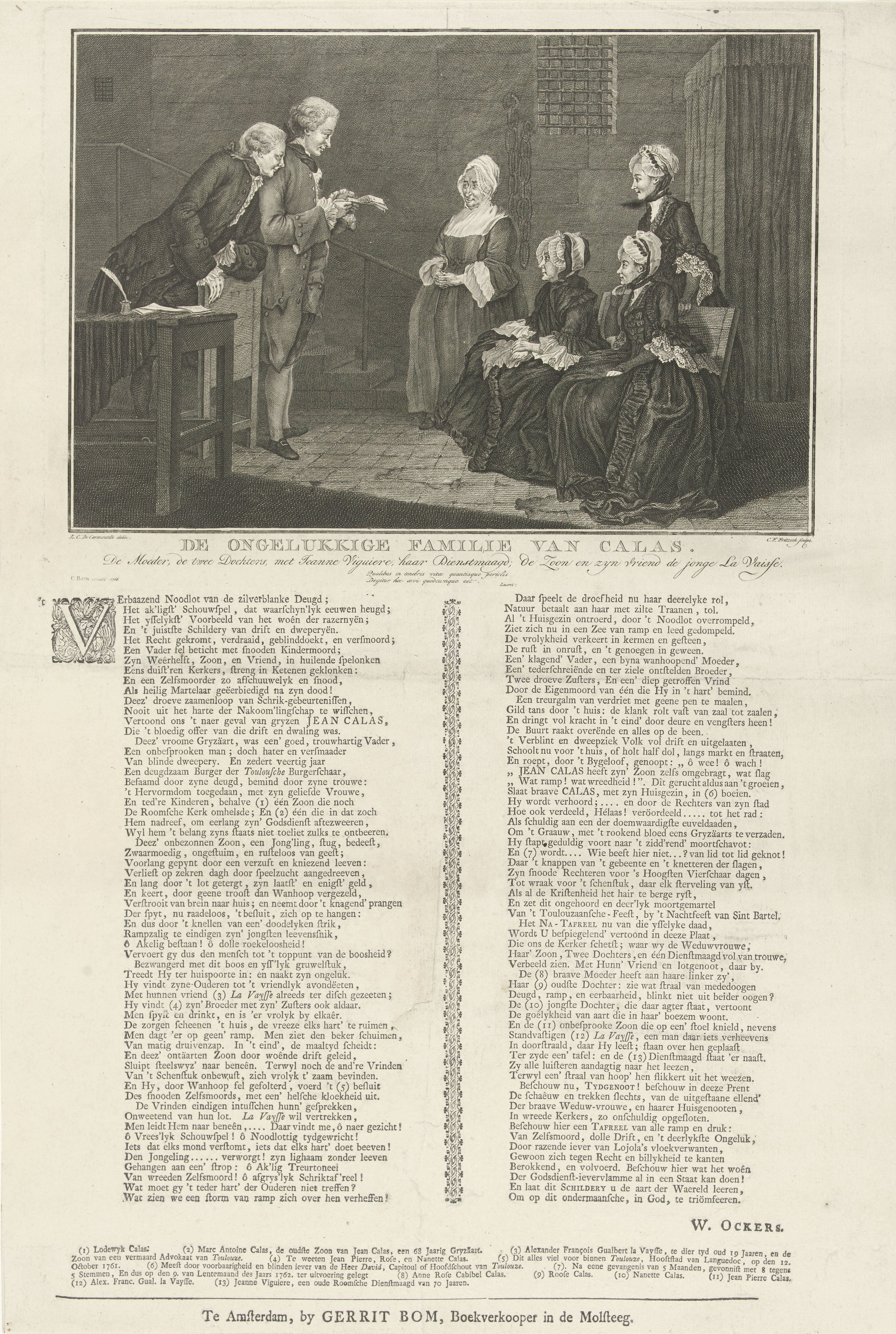 Familie van Calas in de gevangenis