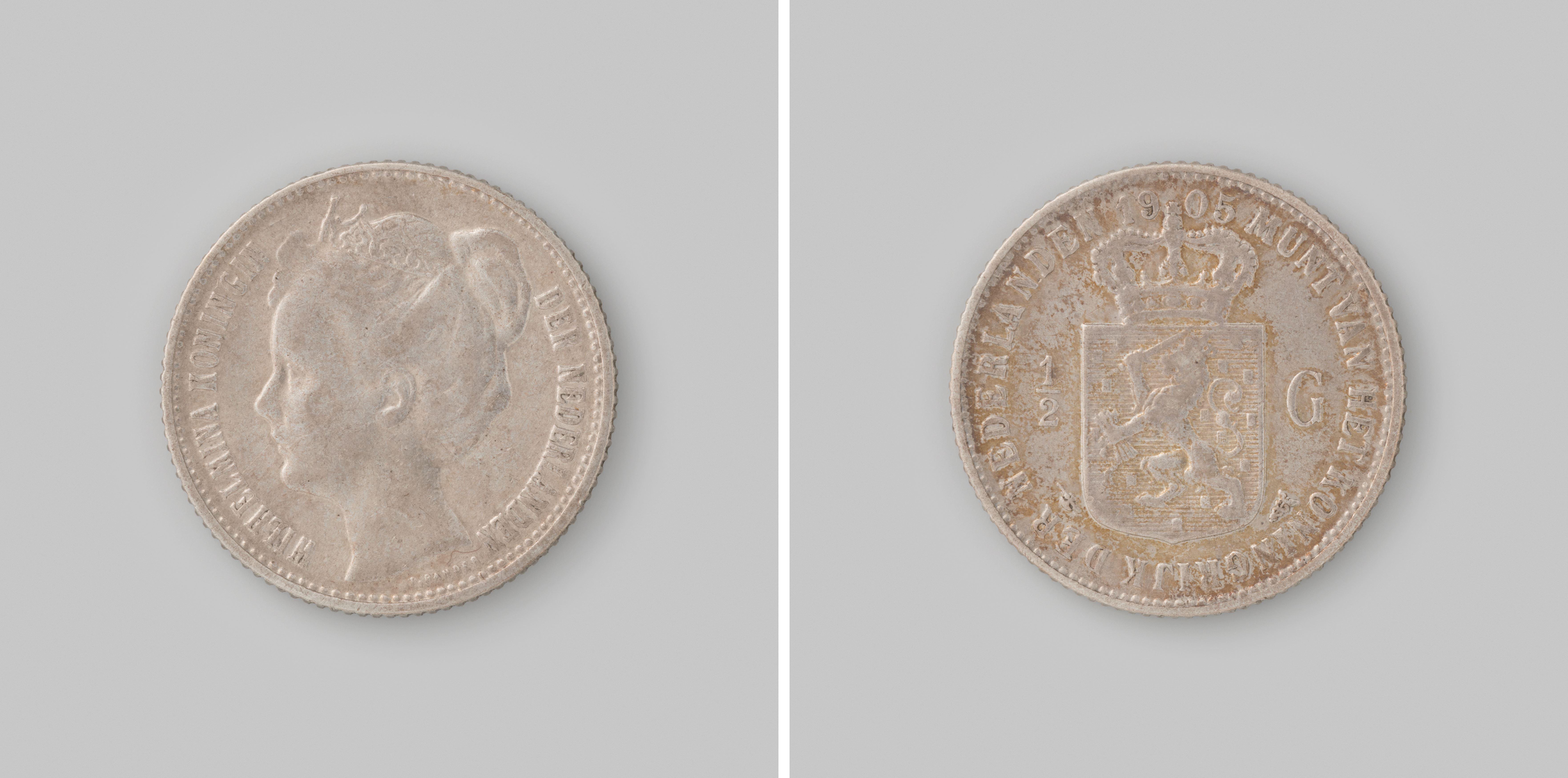 Nederlandse ½ gulden, 1905