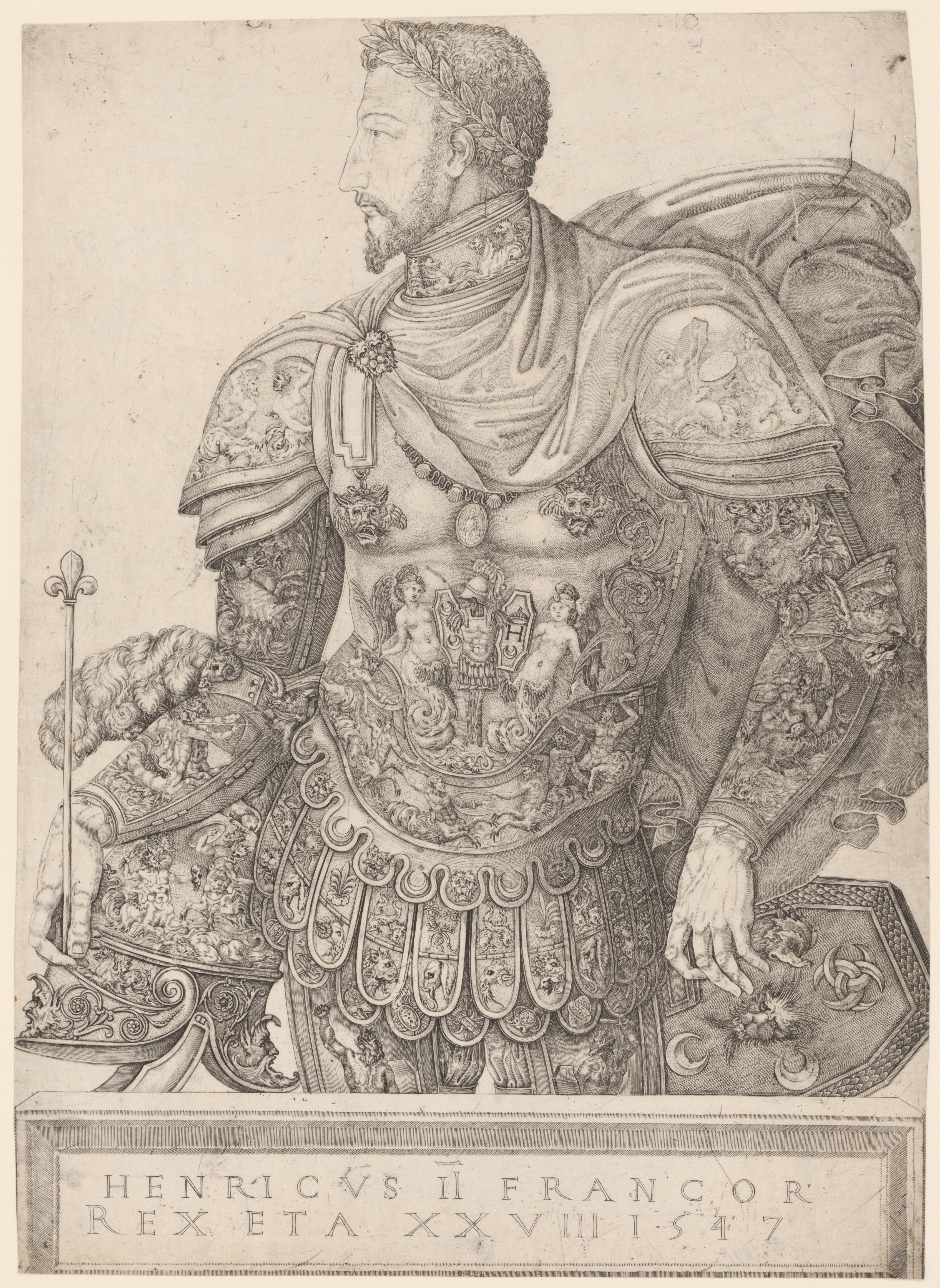 Portret van Hendrik II van Frankrijk