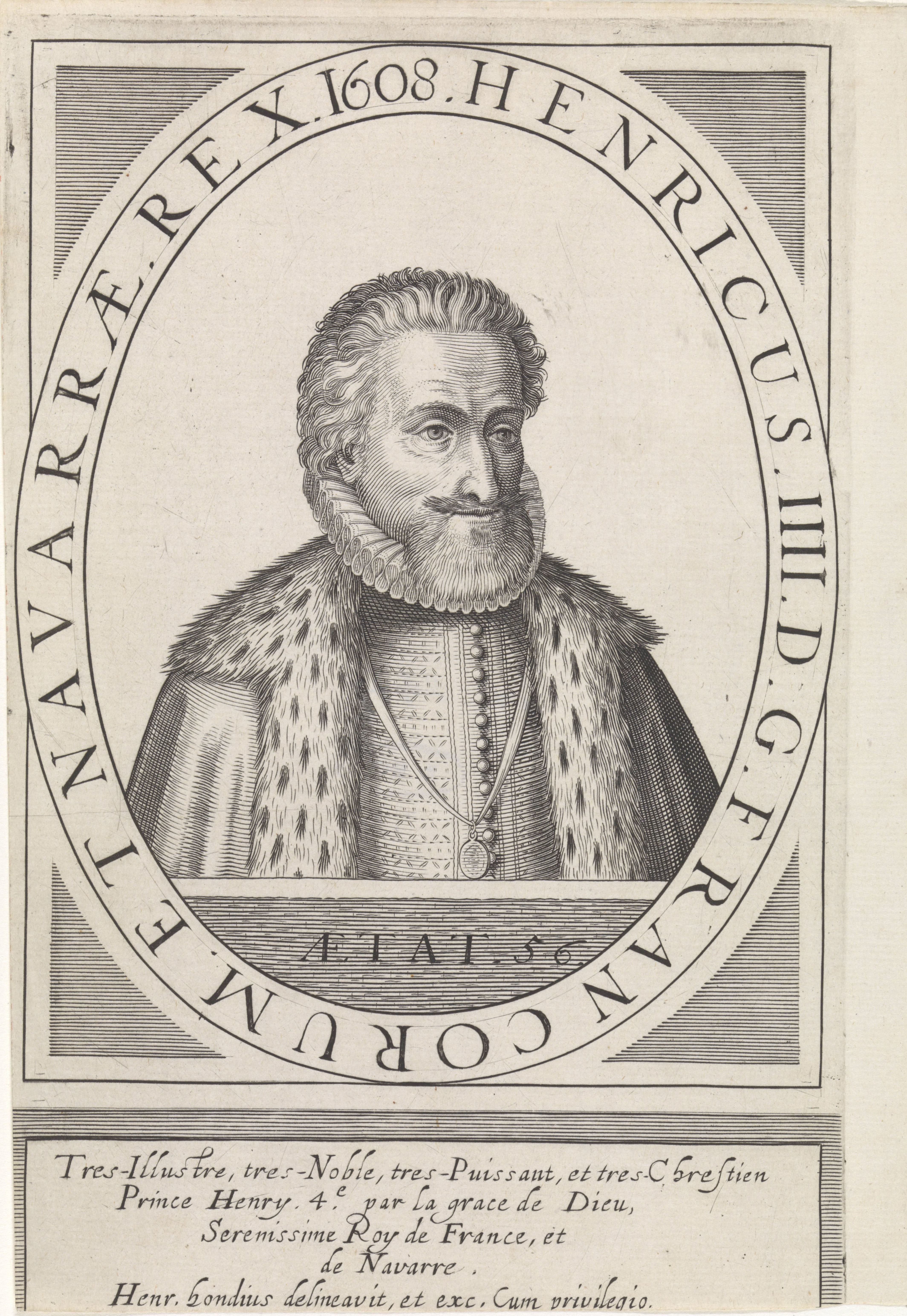 Portret van Hendrik IV, koning van Frankrijk en Navarre