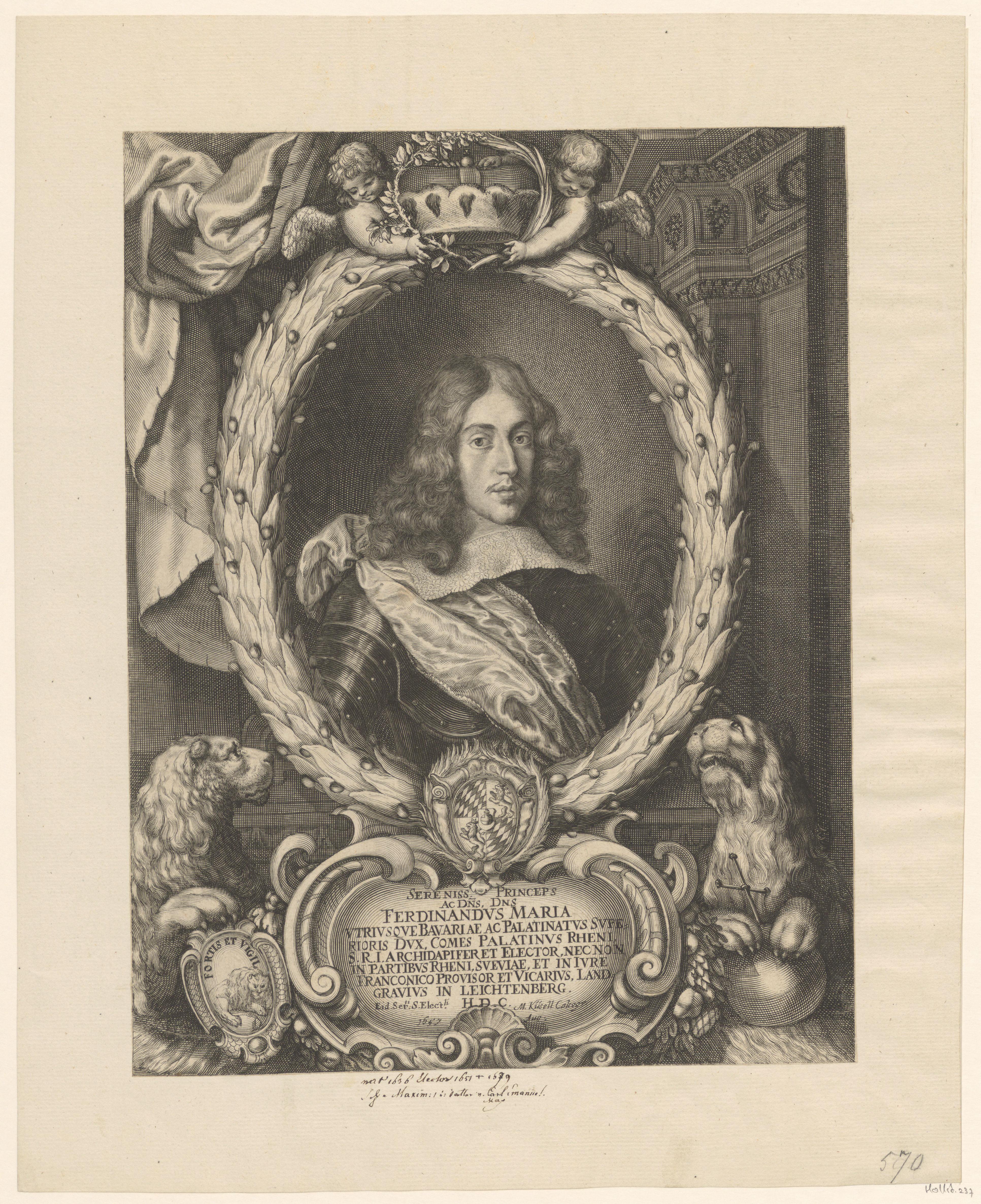 Portret van Ferdinand Maria van Beieren