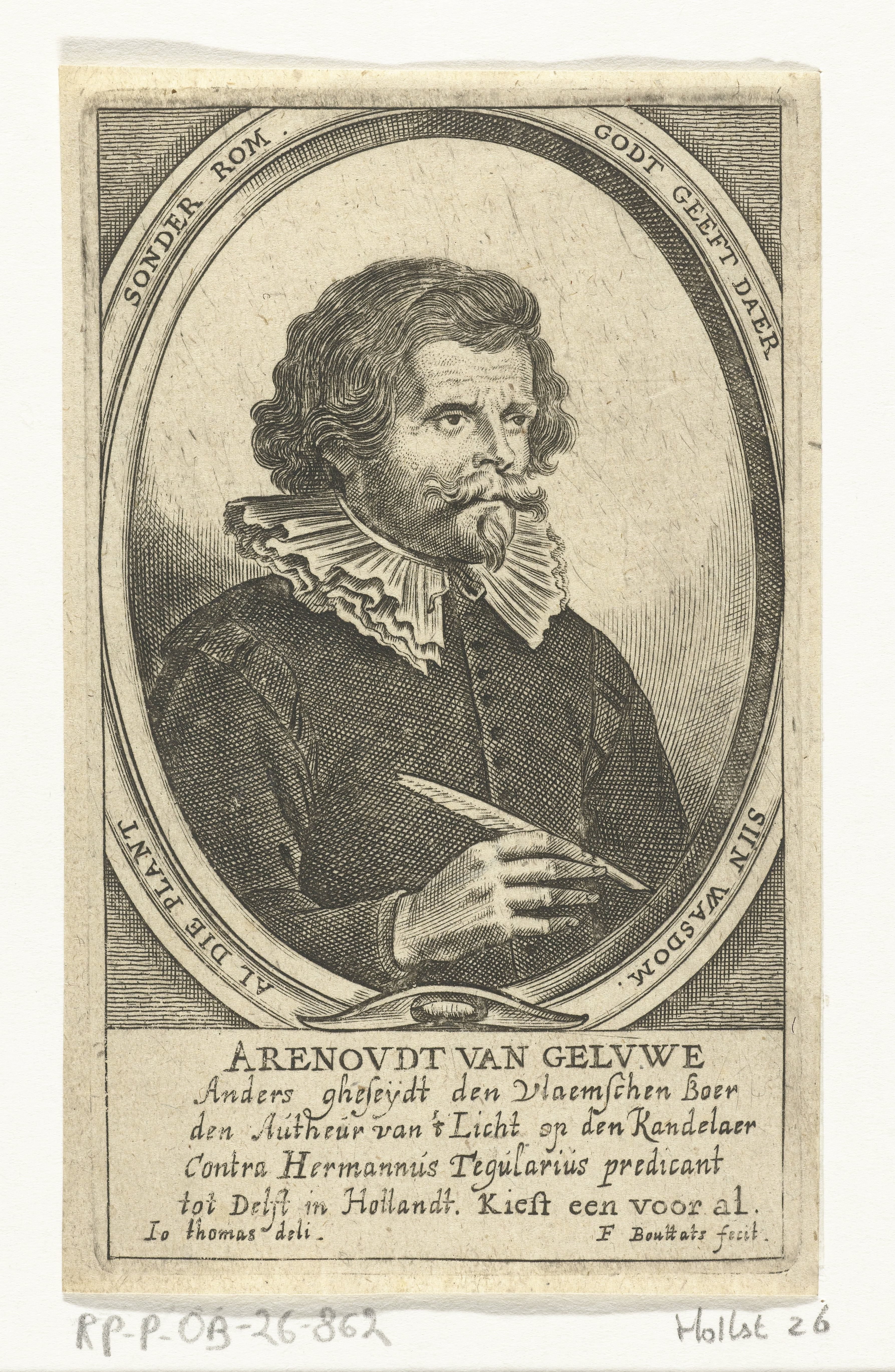 Portret van Aernout van Geluwe