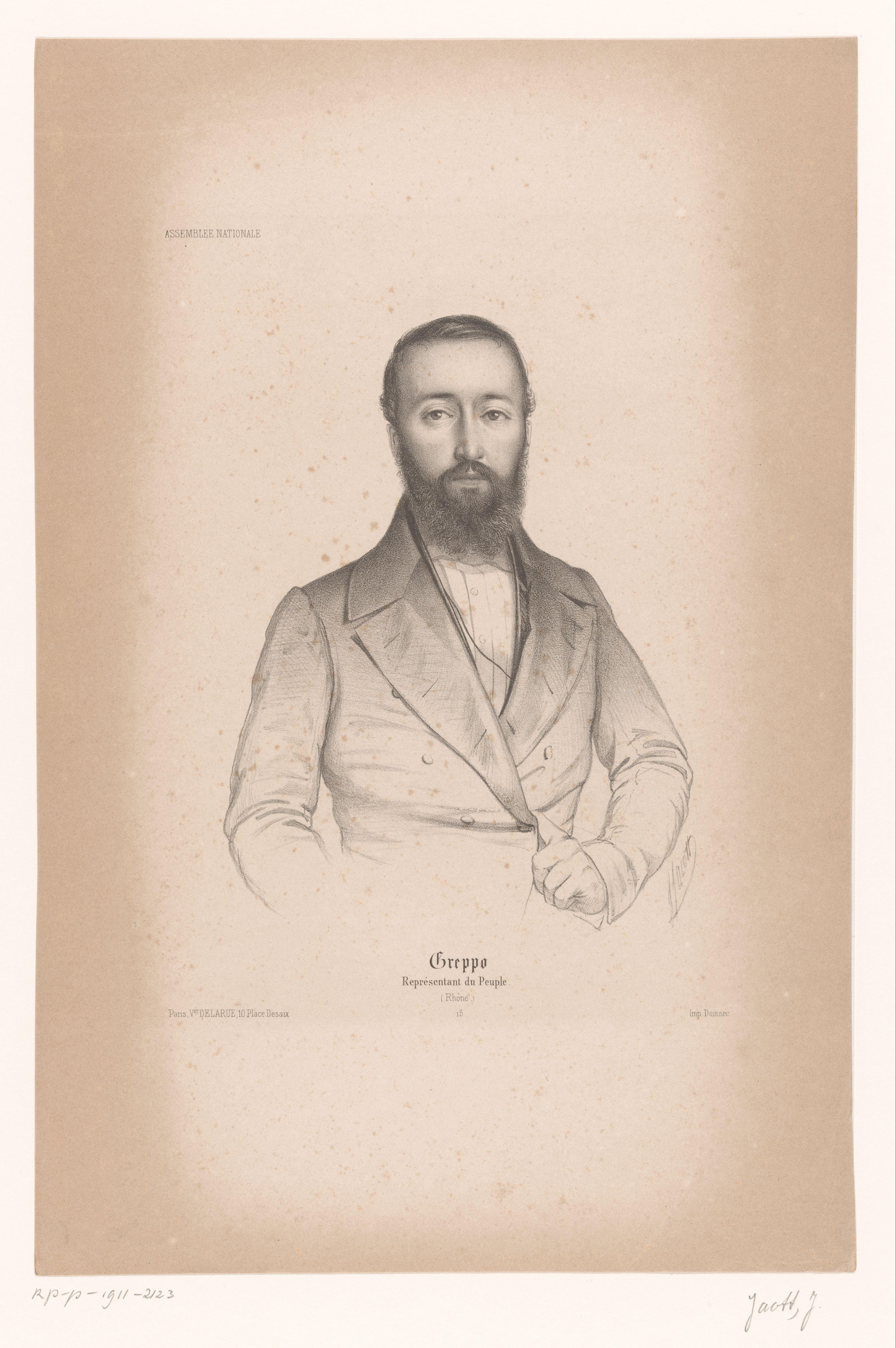 Portret van Louis Greppo