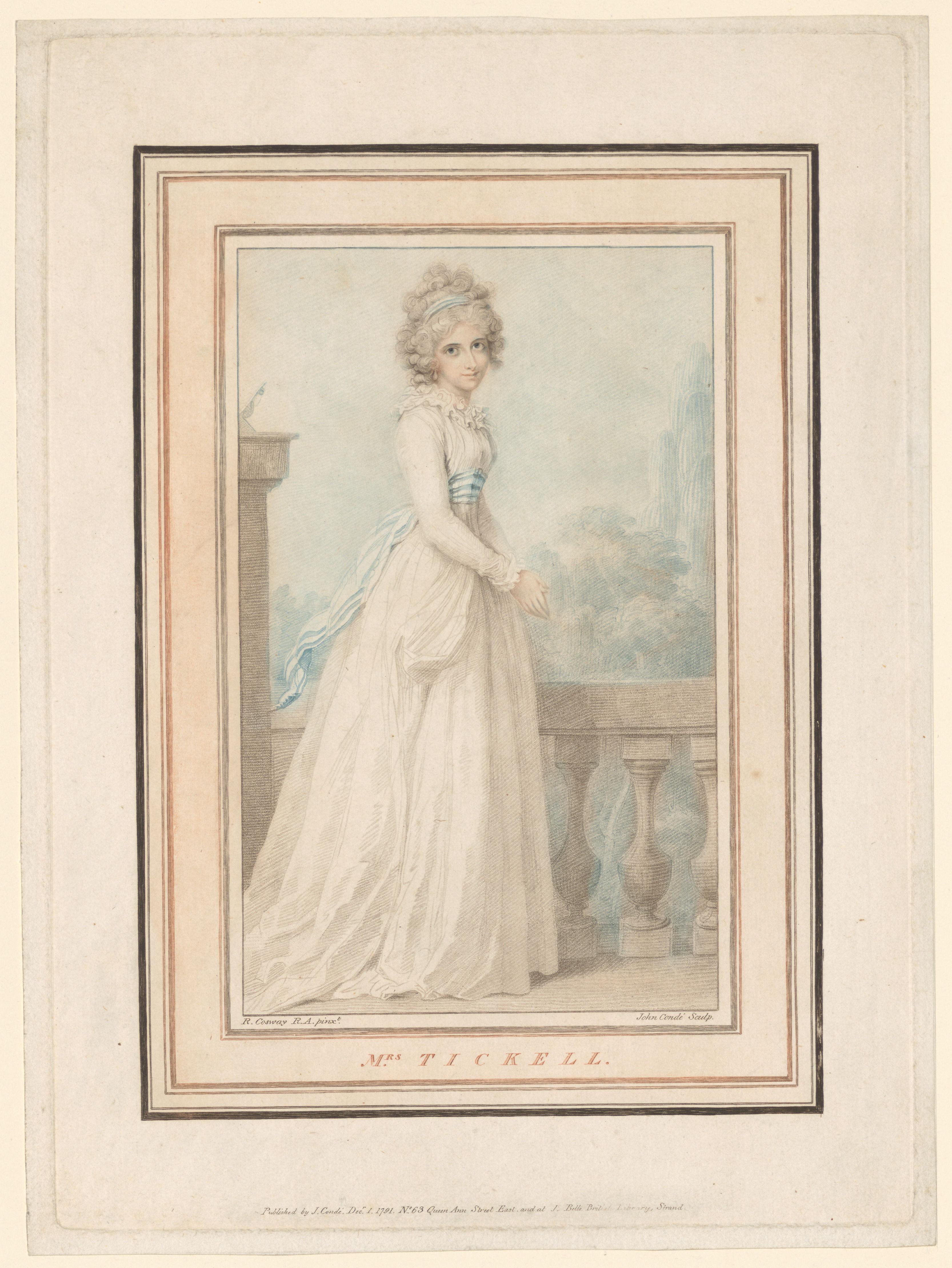 Portret van mevrouw Tickell, Mary of Sarah