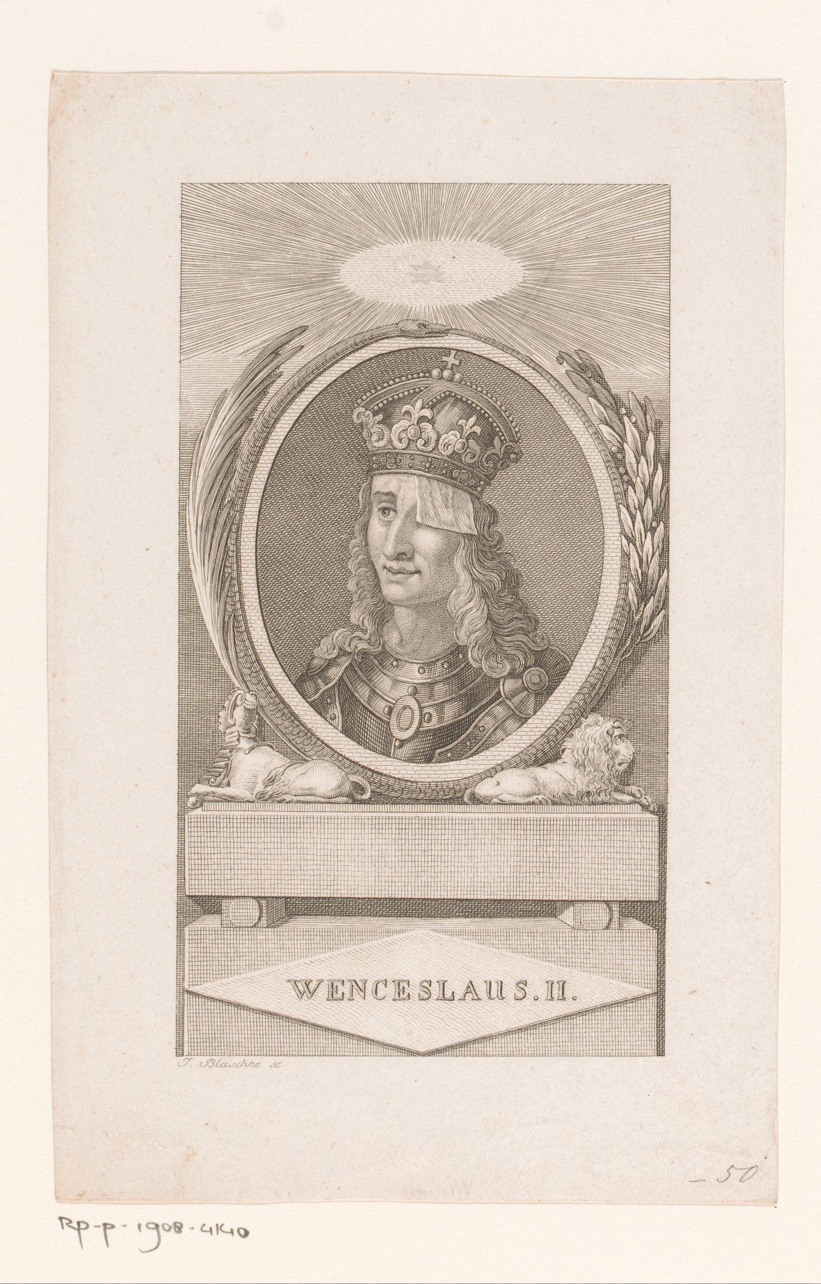 Portret van koning Wenceslaus II van Bohemen
