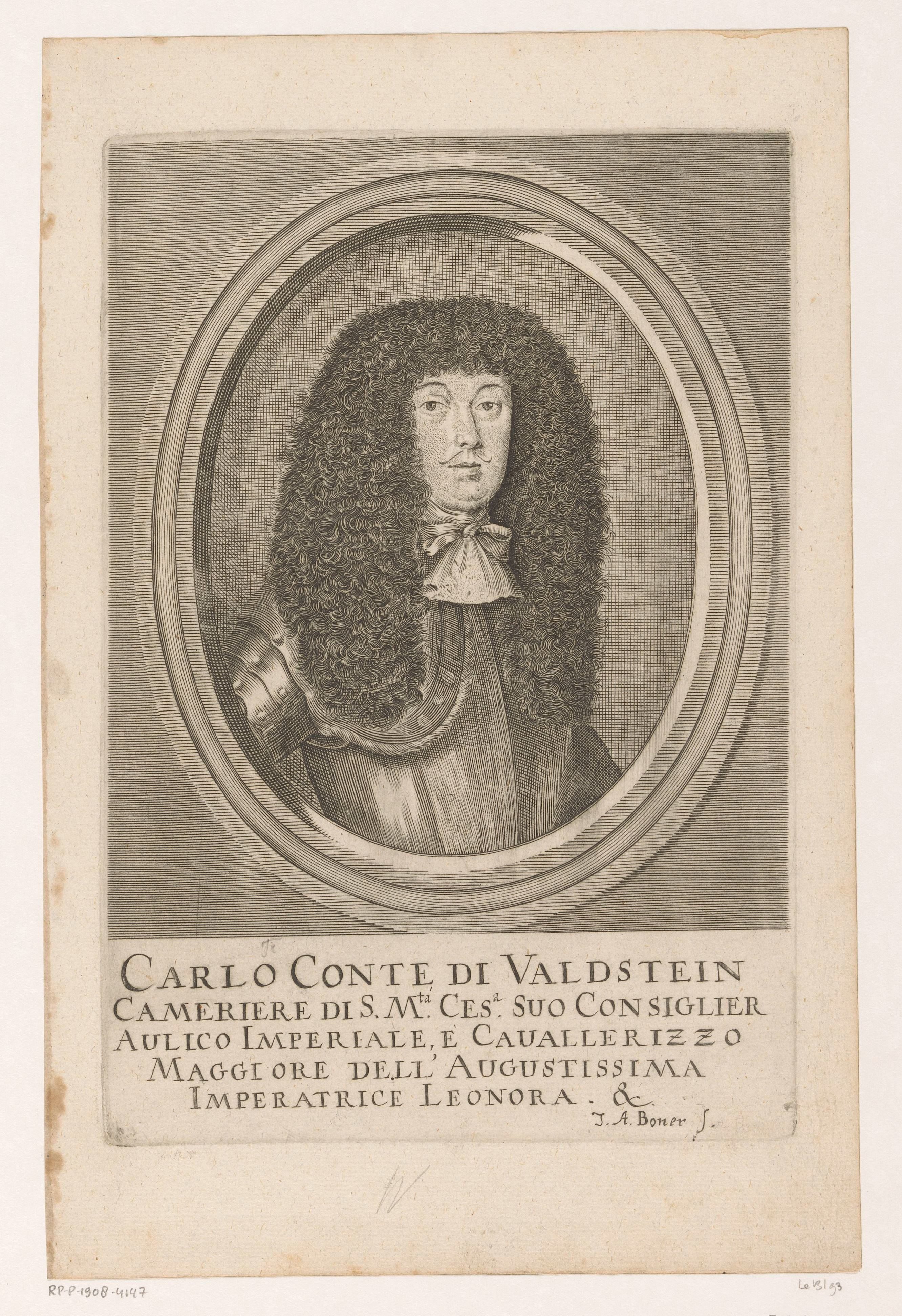 Portret van Carl Ferdinand, Graf von Waldstein