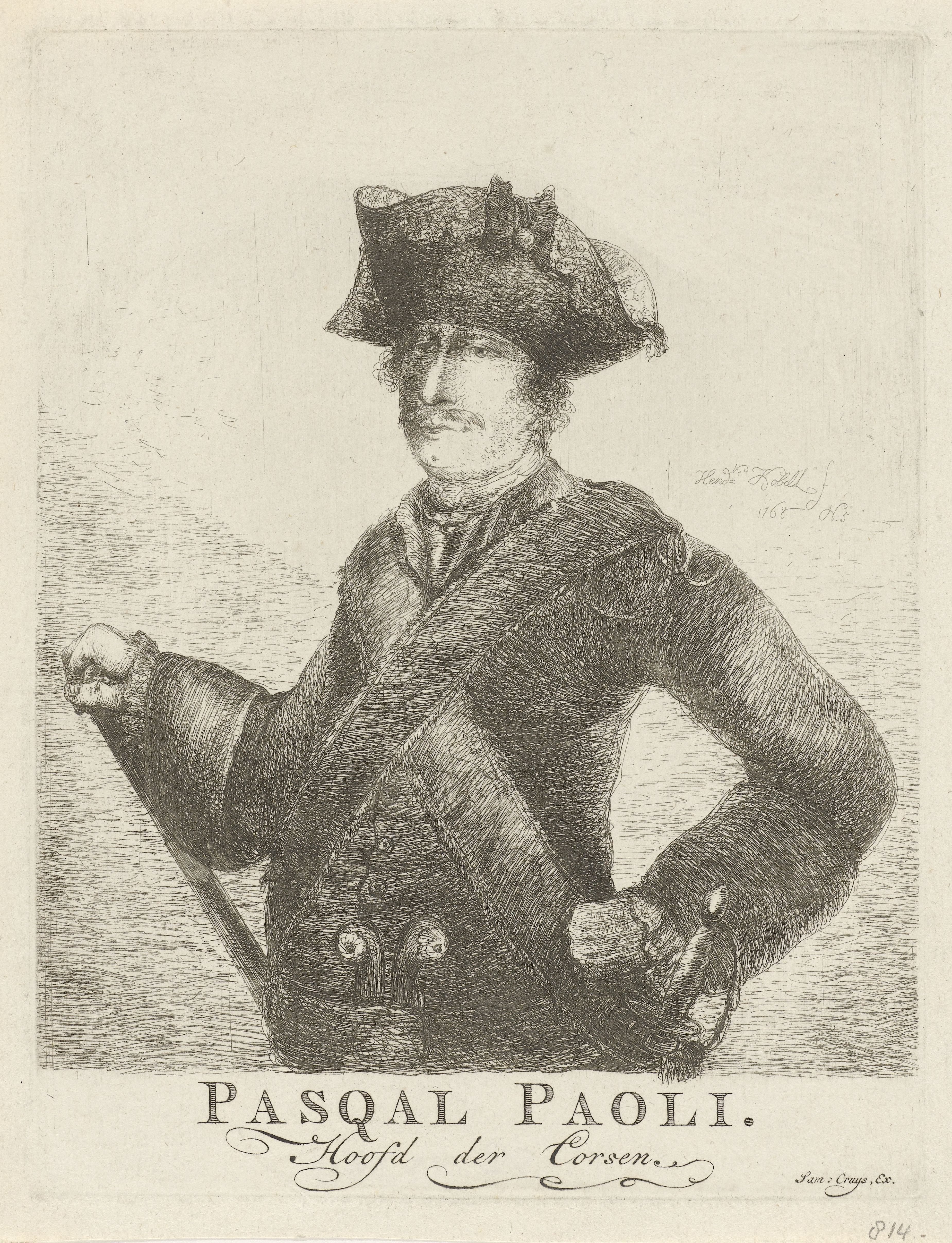 Portret van Pasquale Paoli