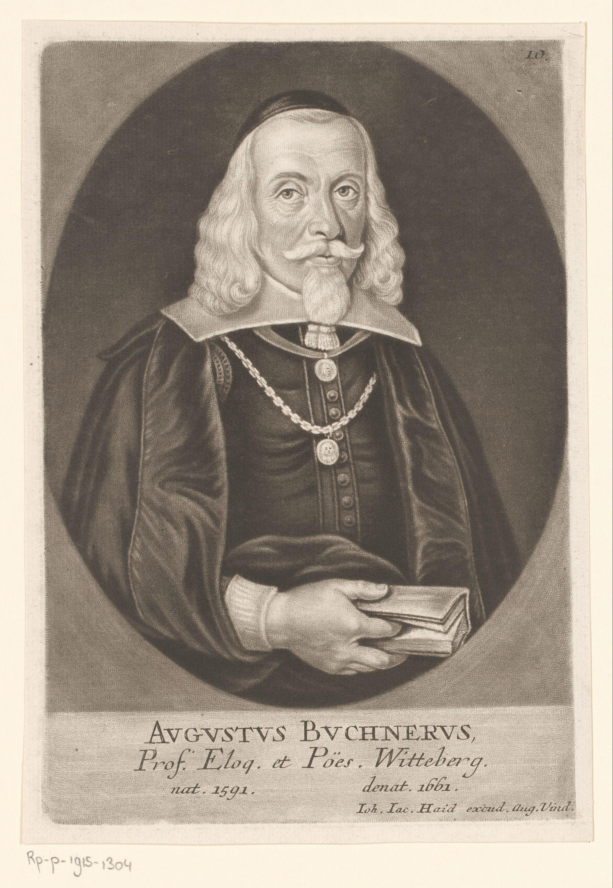 Portret van August Buchner