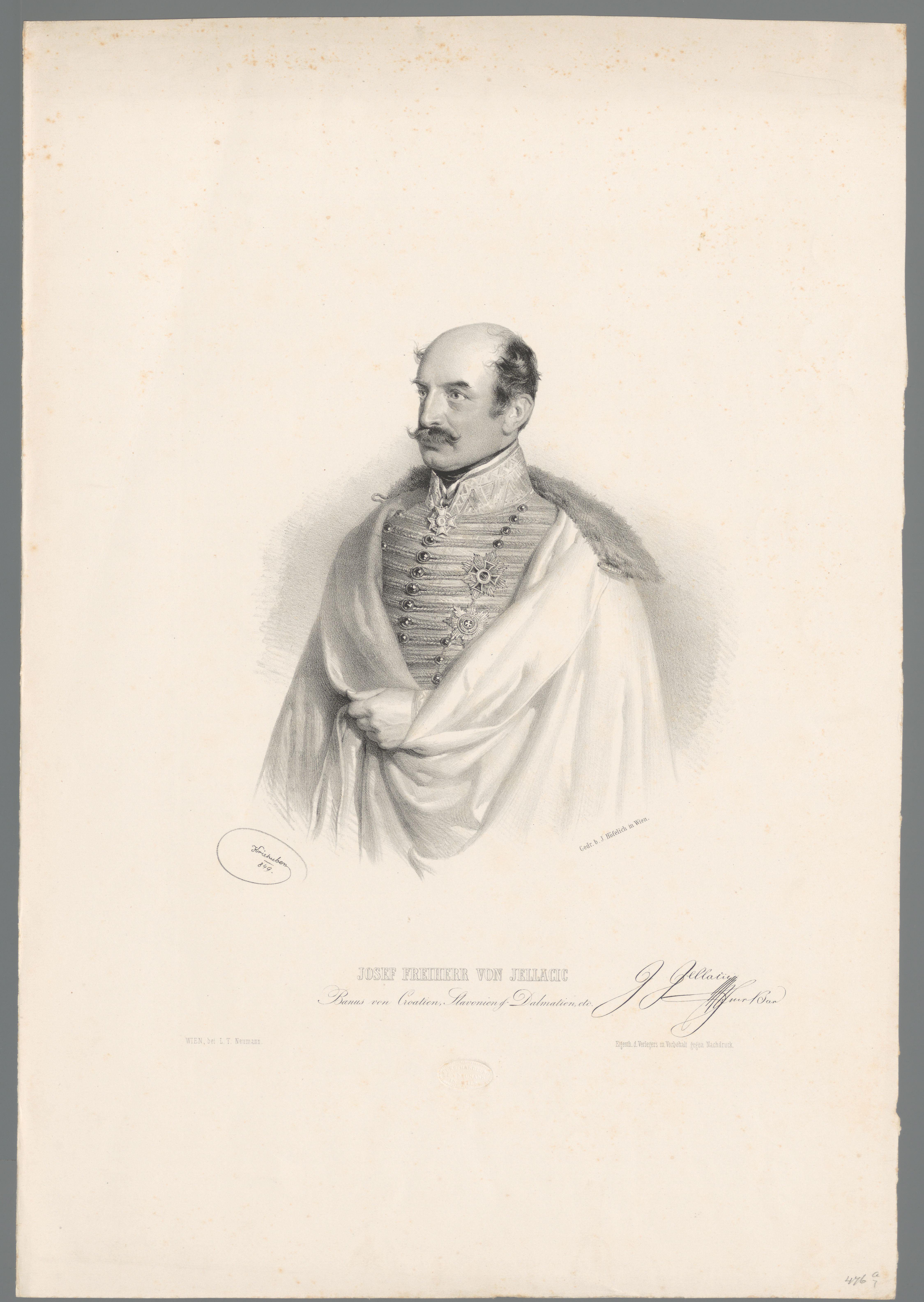 Portret van Josip Jelačić od Bužima