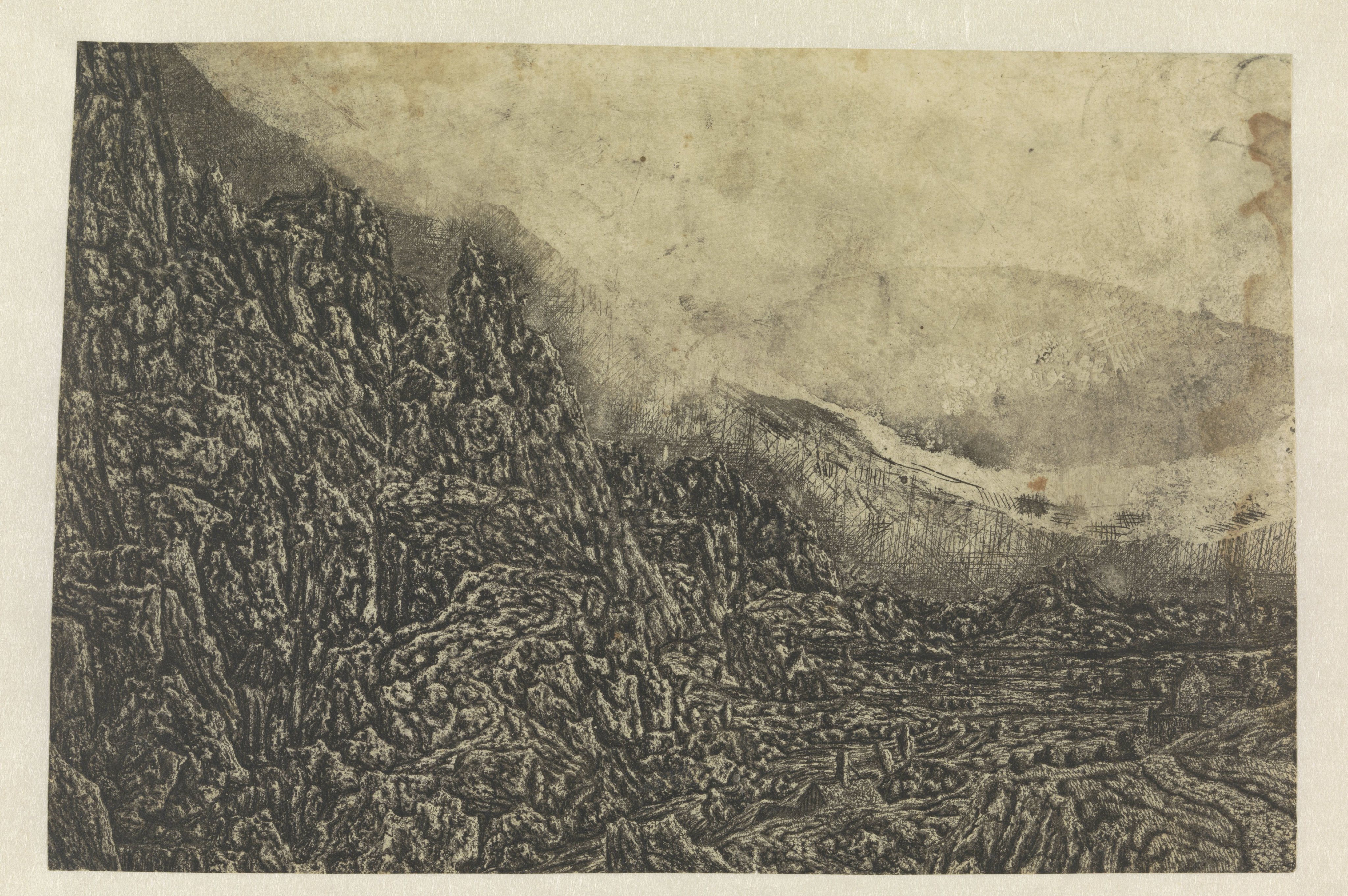 Rocky Landscape with a Road and a River