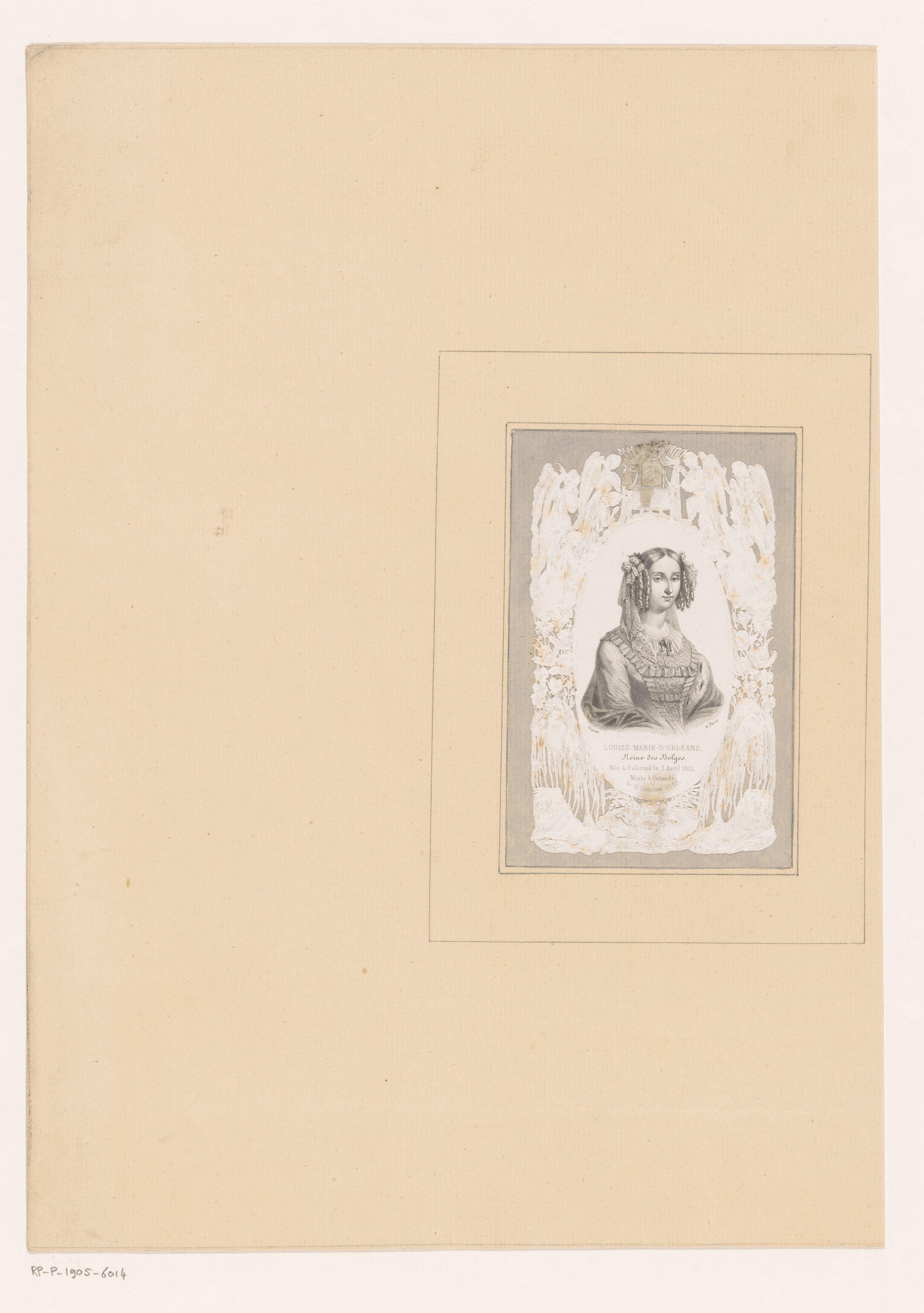 Portret van Louise Marie van Orléans, koningin van België