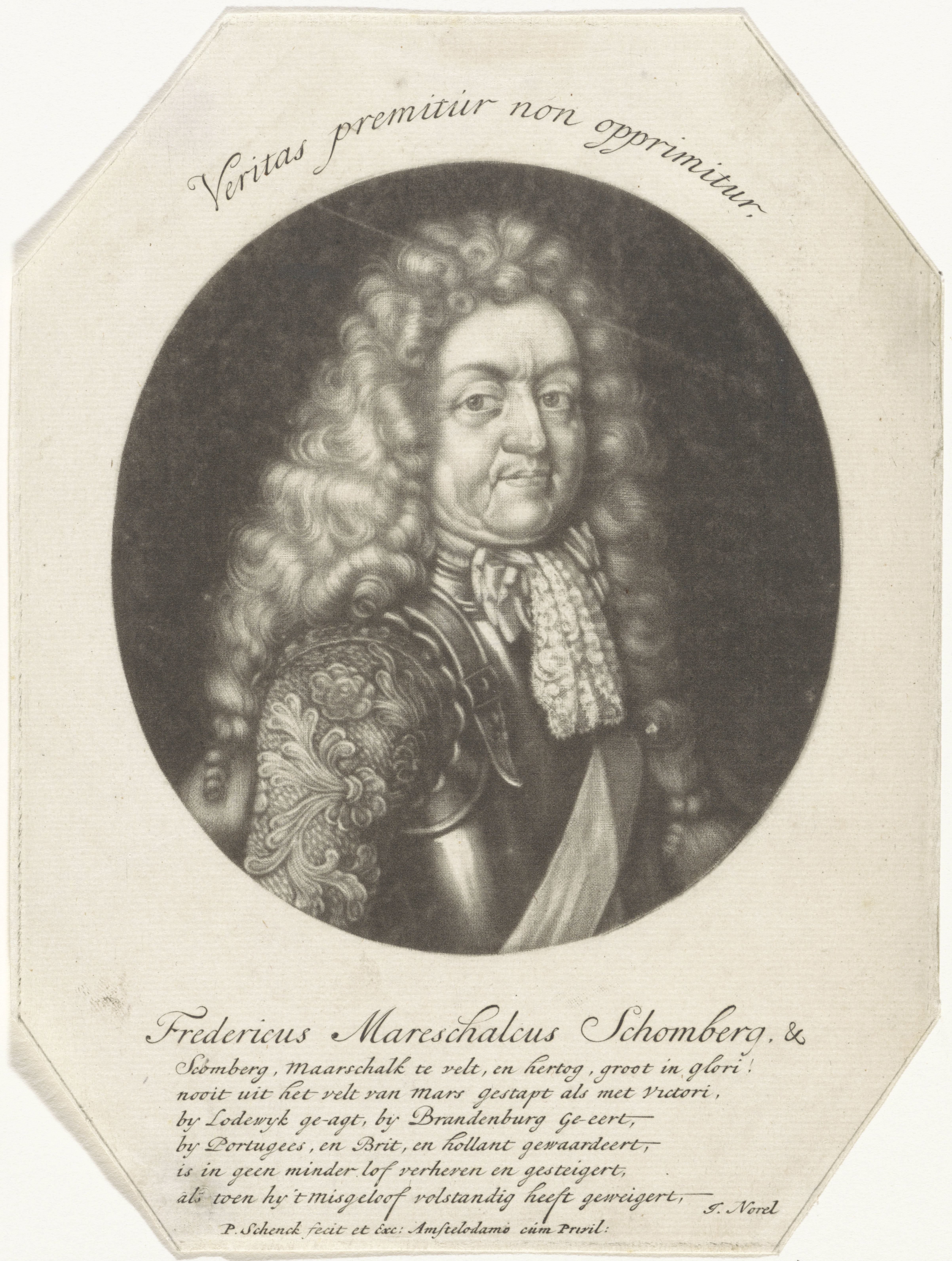 Portret van Friedrich Arnaud hertog van Schomberg