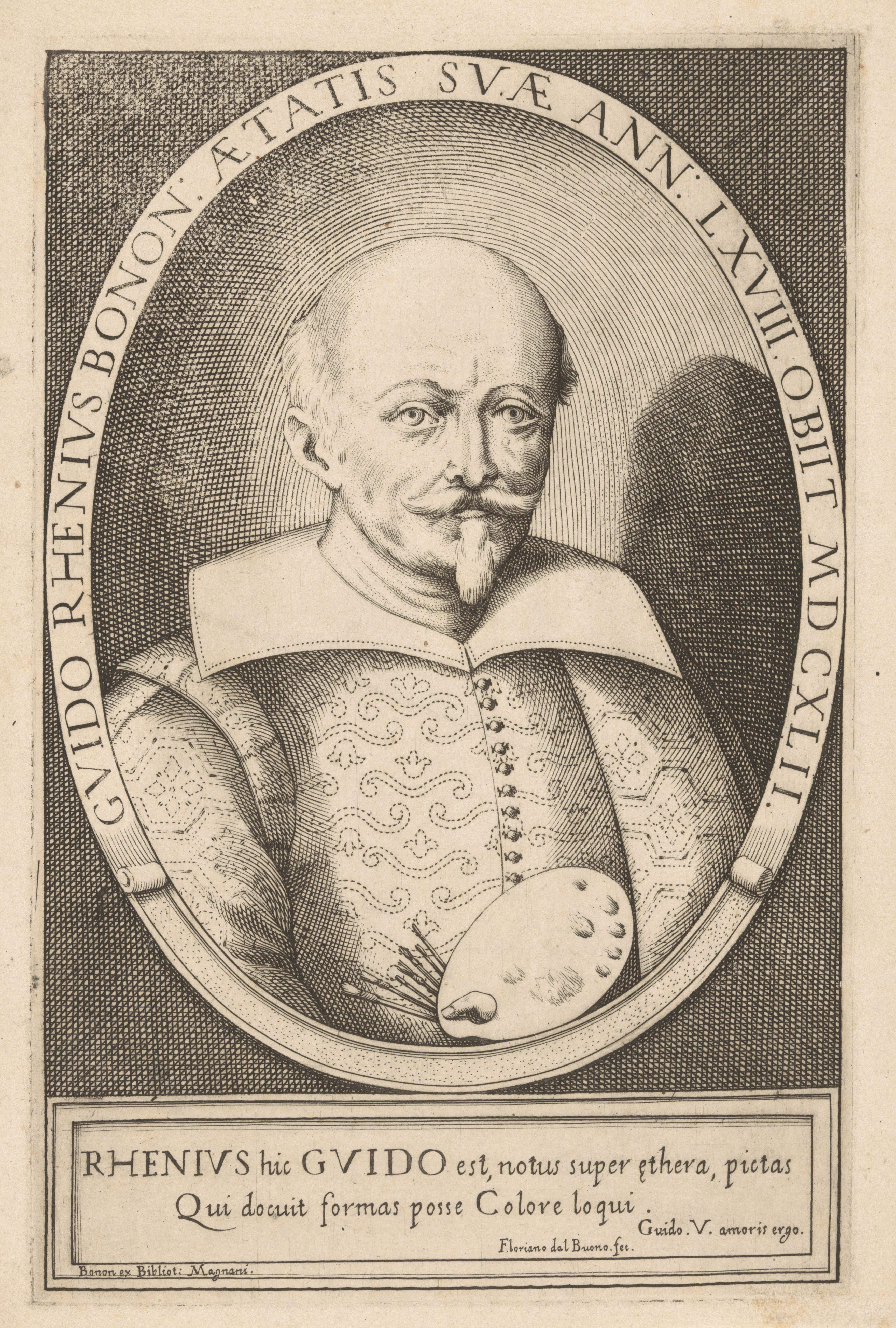 Portret van de schilder Guido Reni