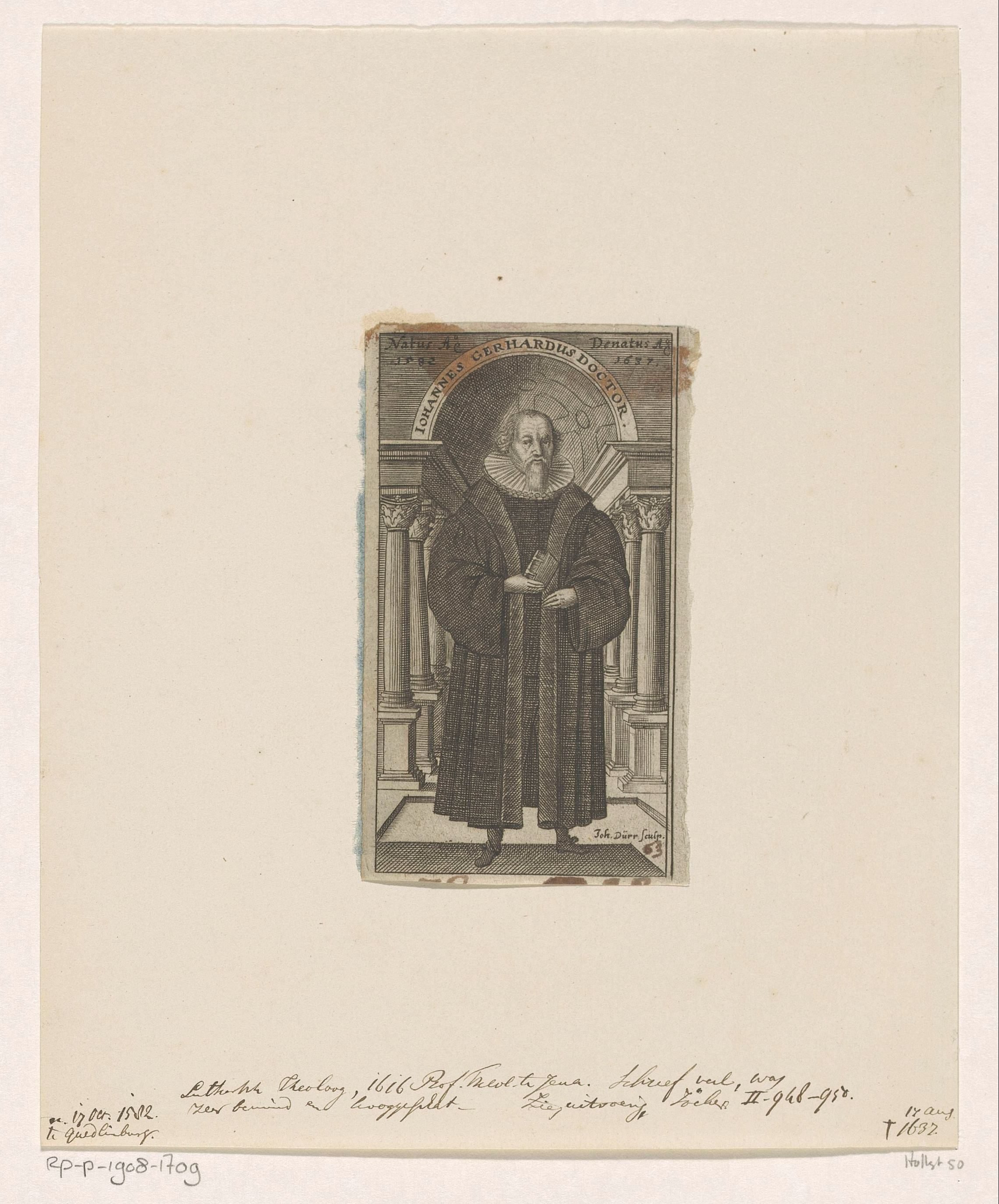 Portret van Johann Gerhard