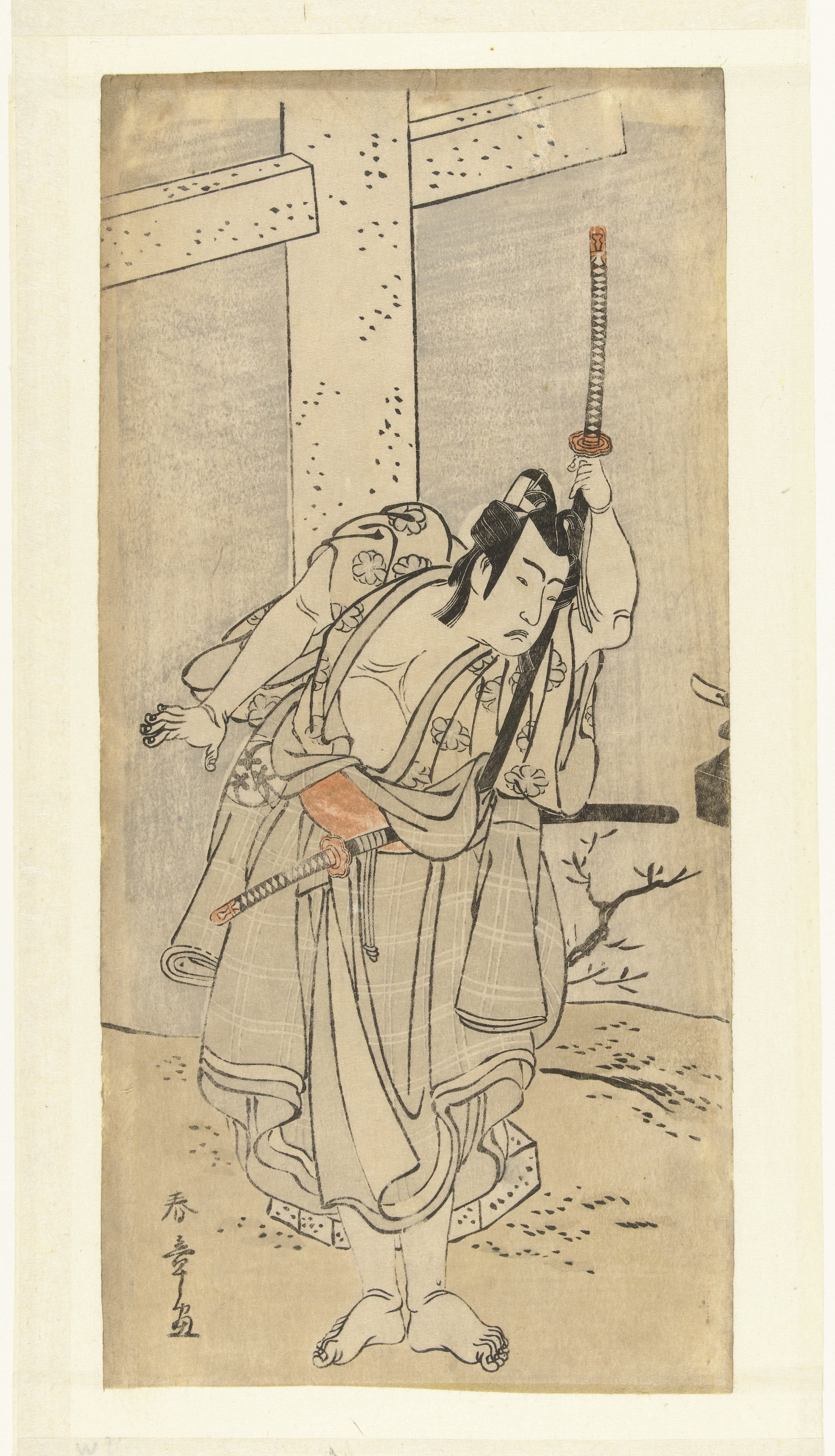 Acteur Bando Mitsugoro I in de rol van Umeomaru