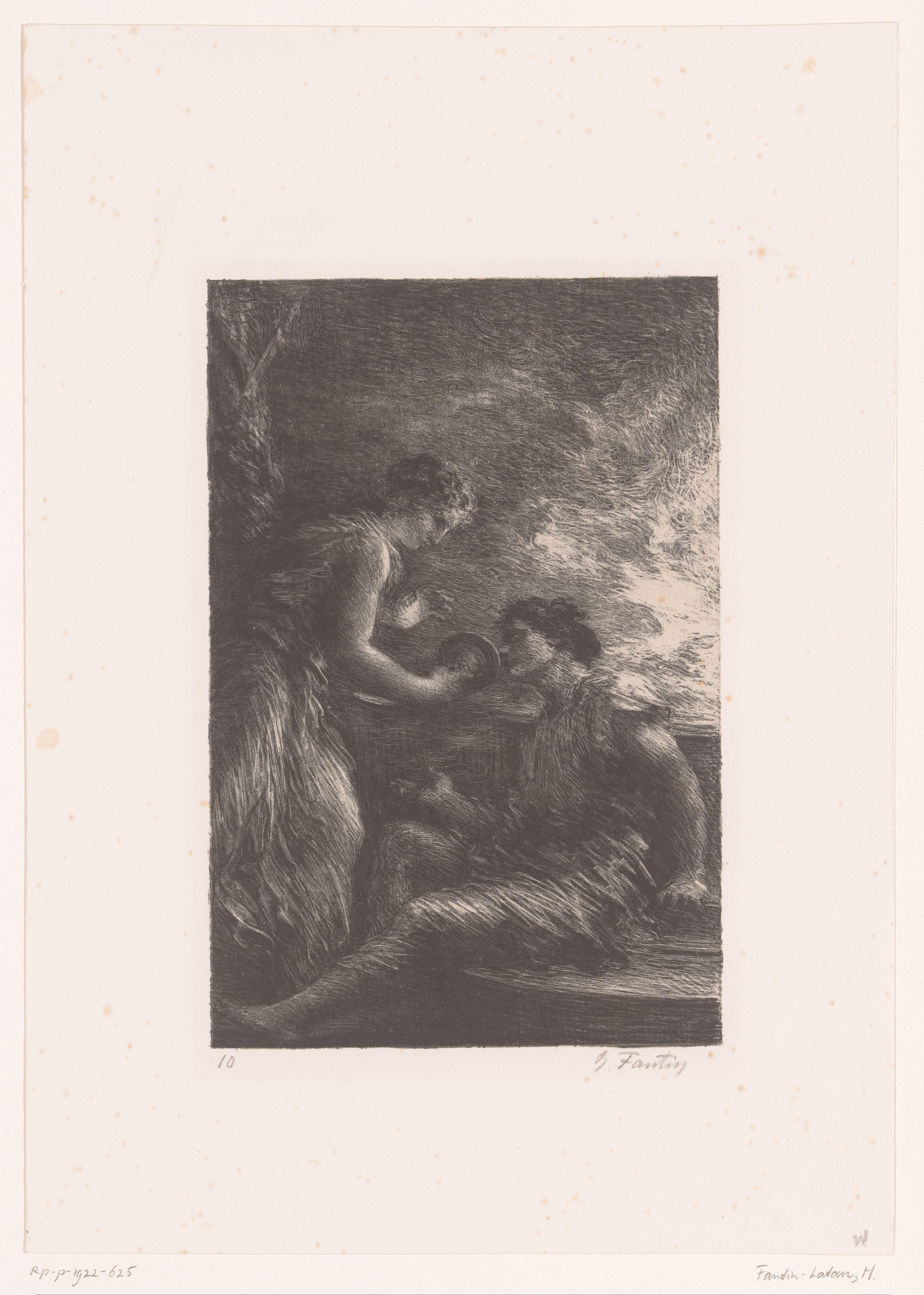 Sieglinde geeft Siegmund te drinken