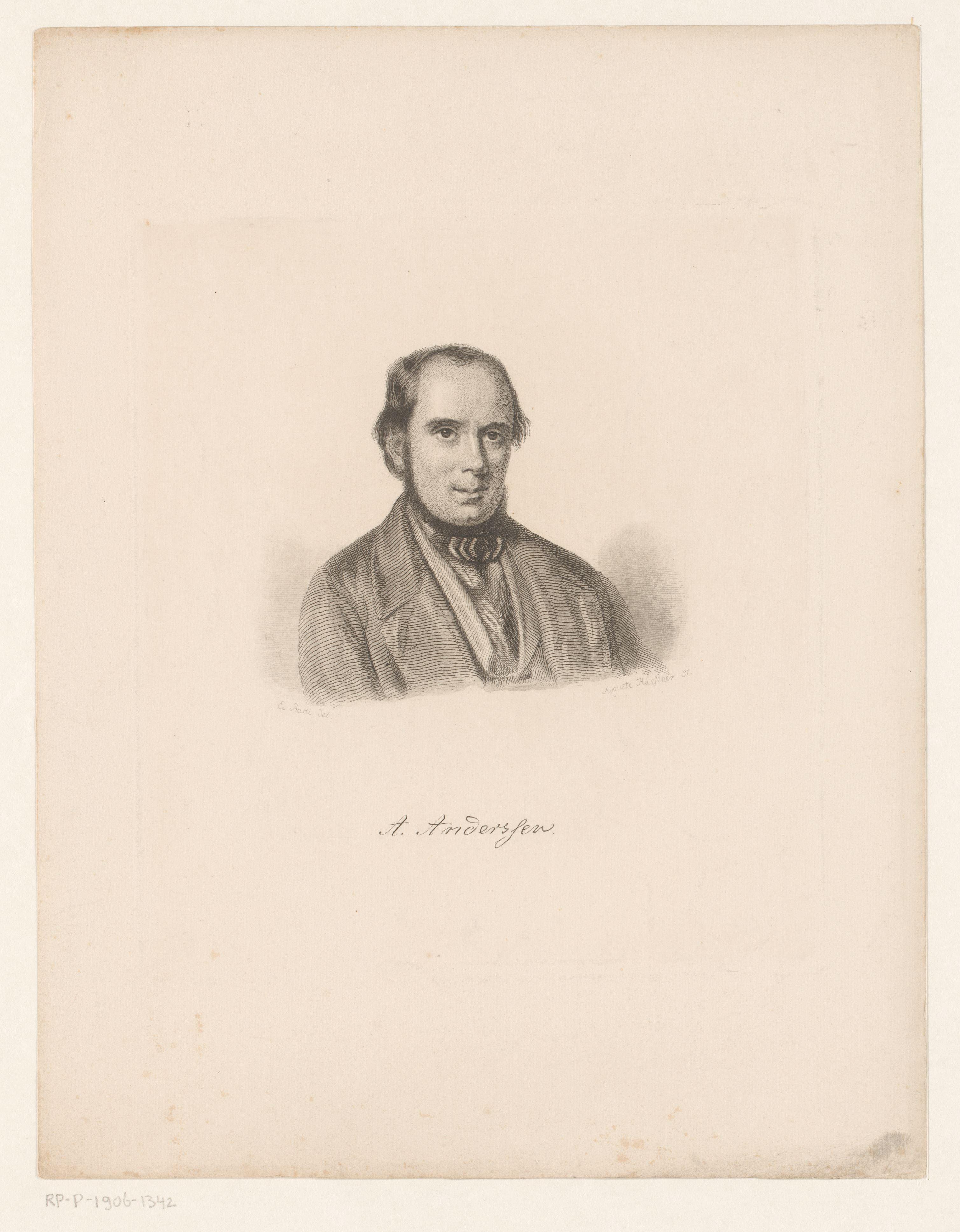 Portret van A. Andersen