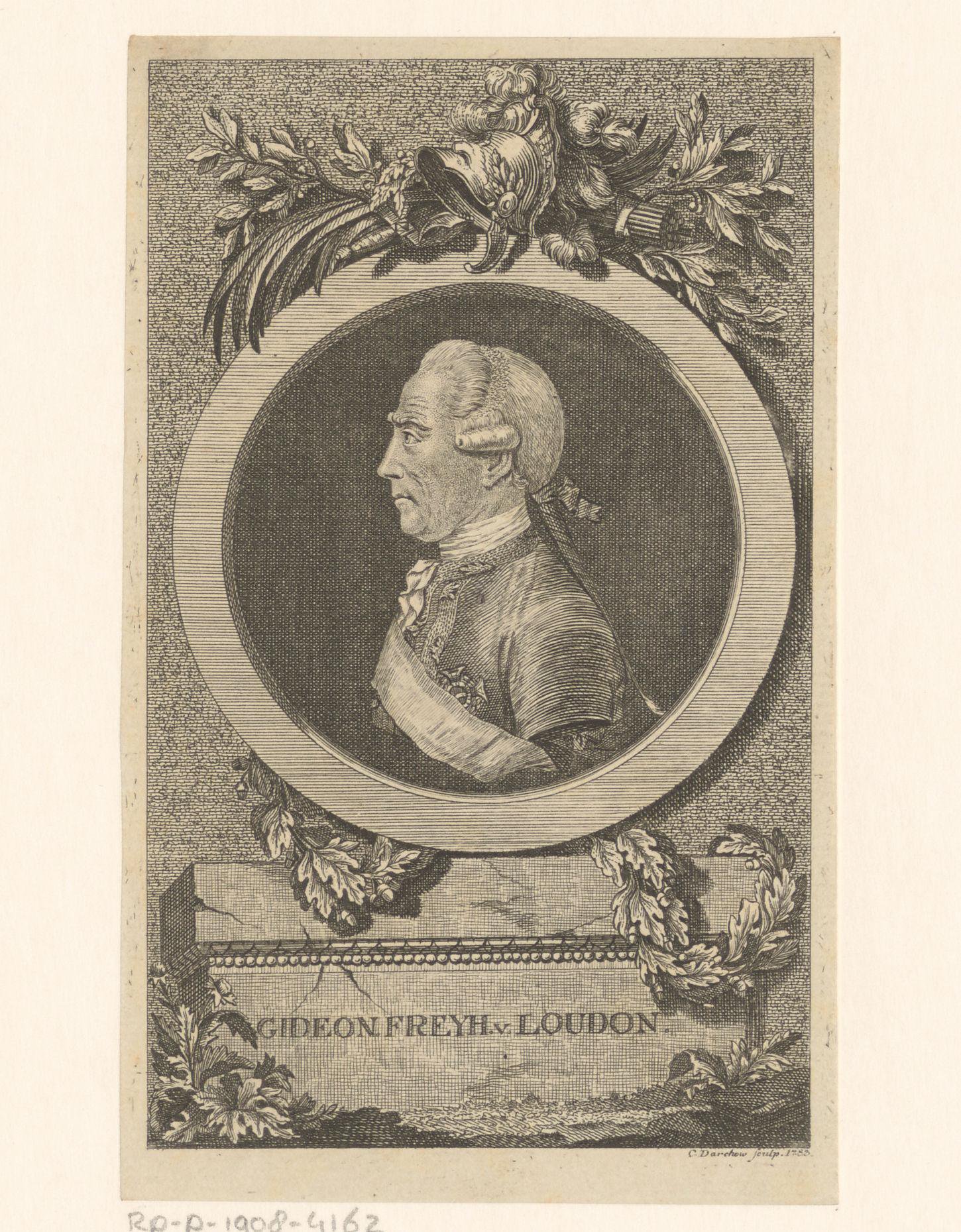 Portret van Ernst Gideon Freiherr von Laudon