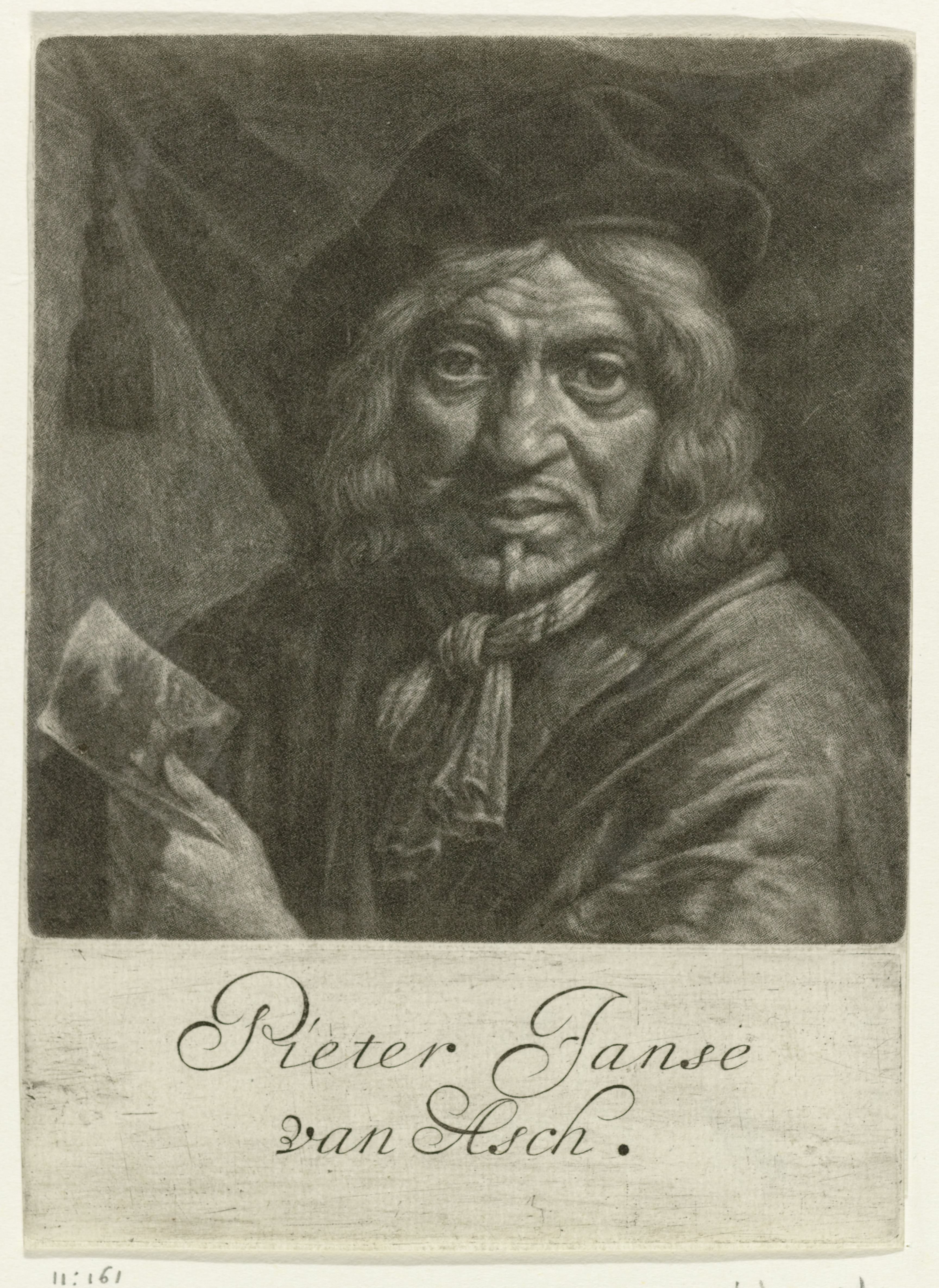 Zelfportret van Pieter Jansz. van Asch