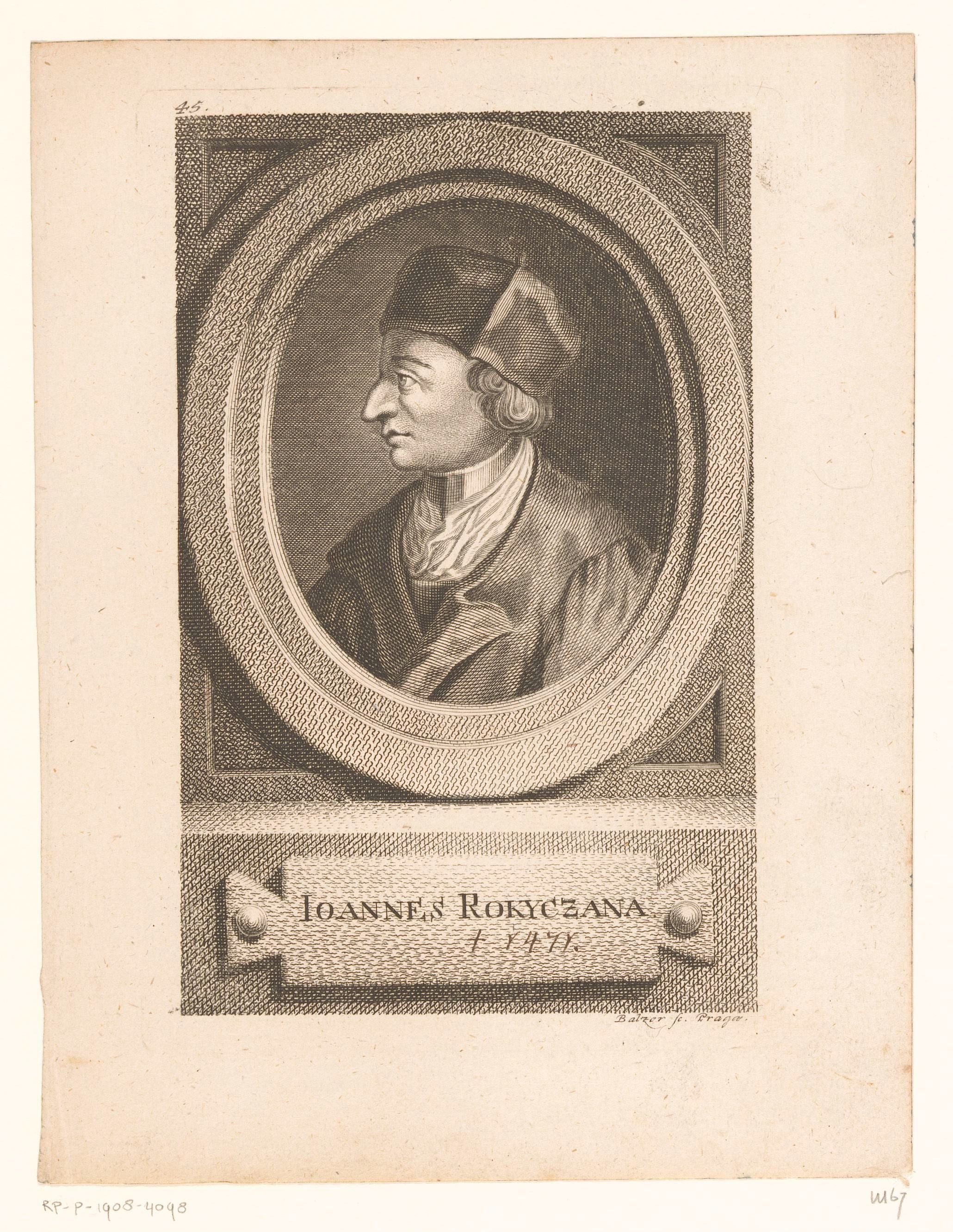 Portret van Jan Rokycana
