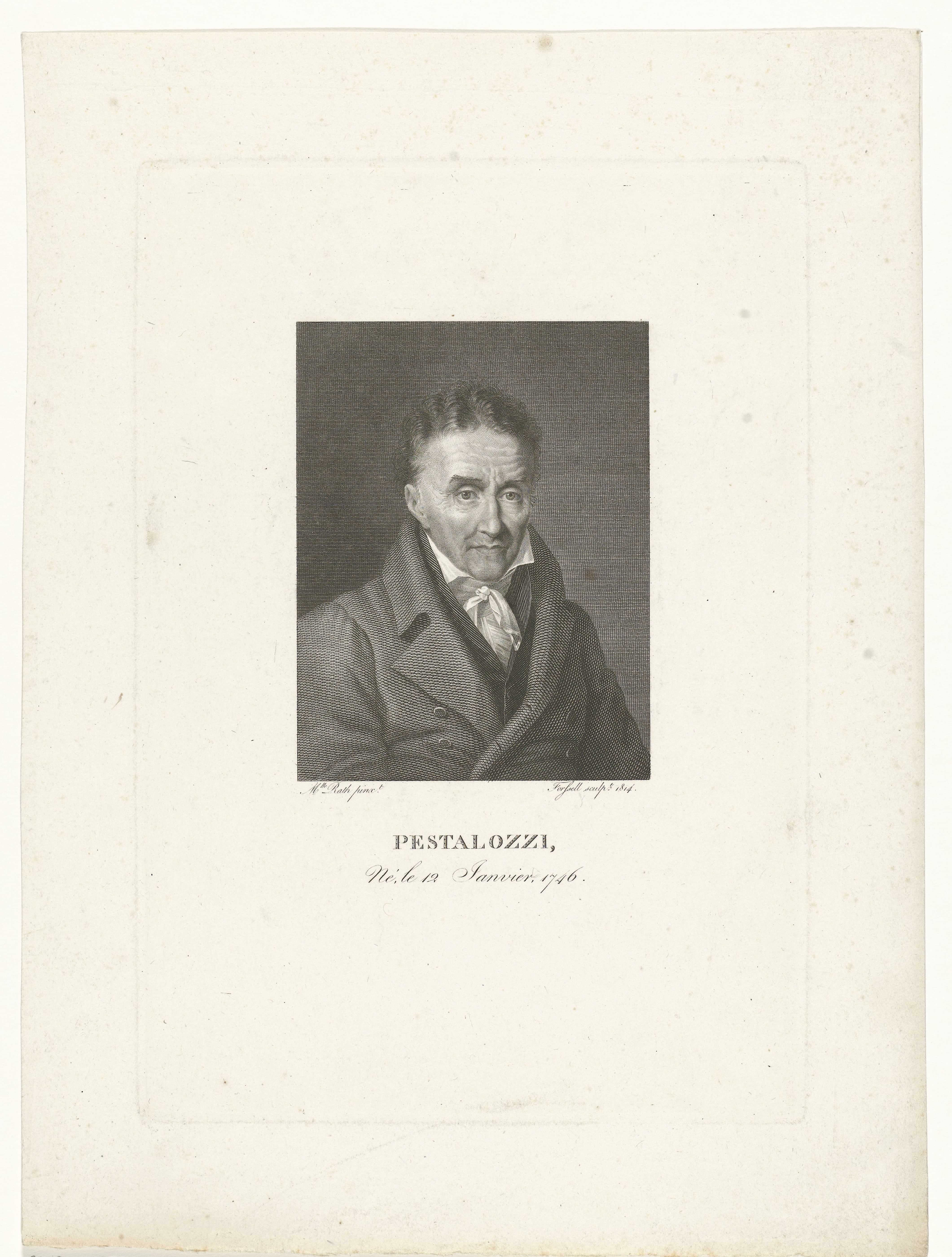 Portret van Johann Heinrich Pestalozzi