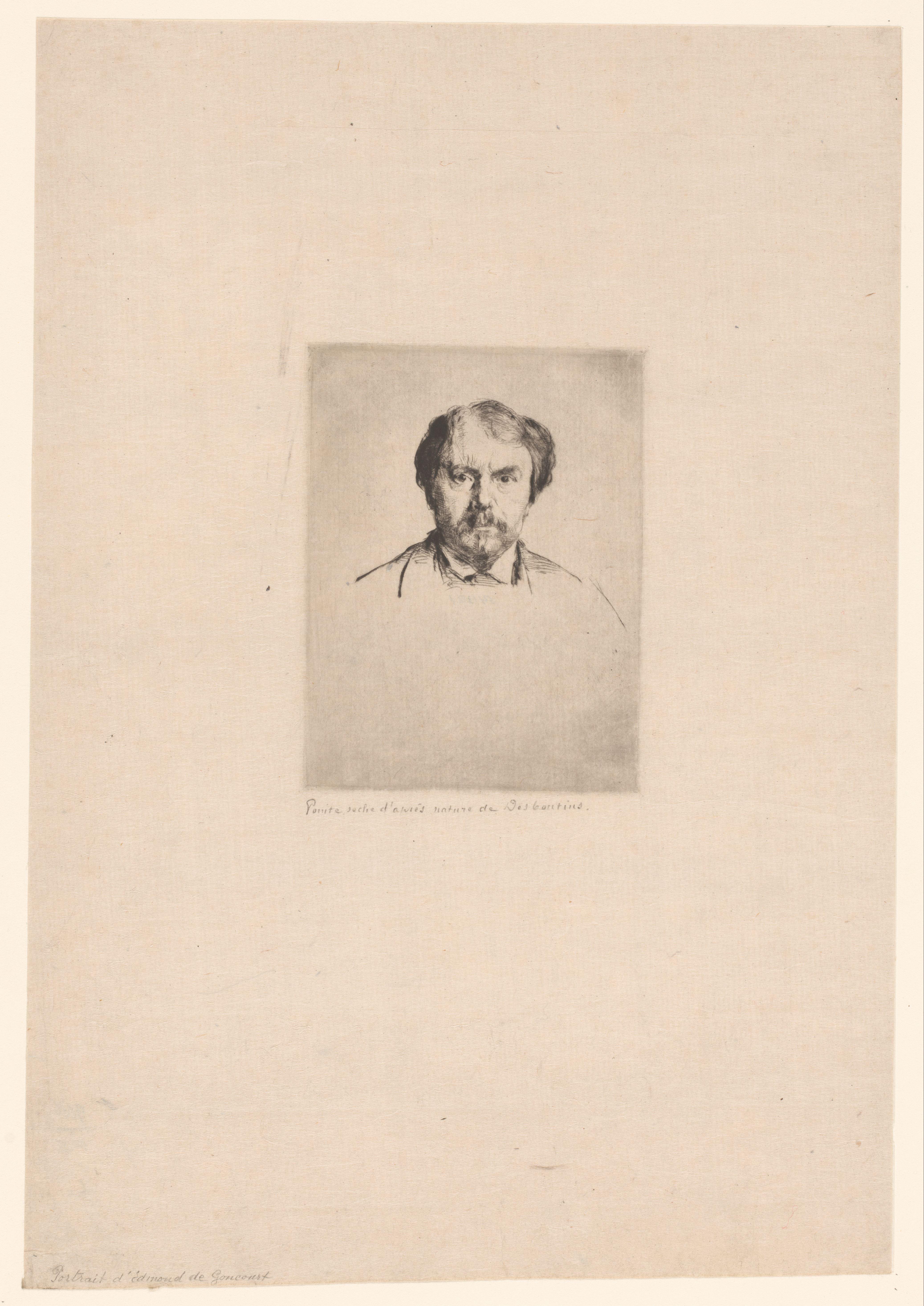 Portret van Edmond de Goncourt
