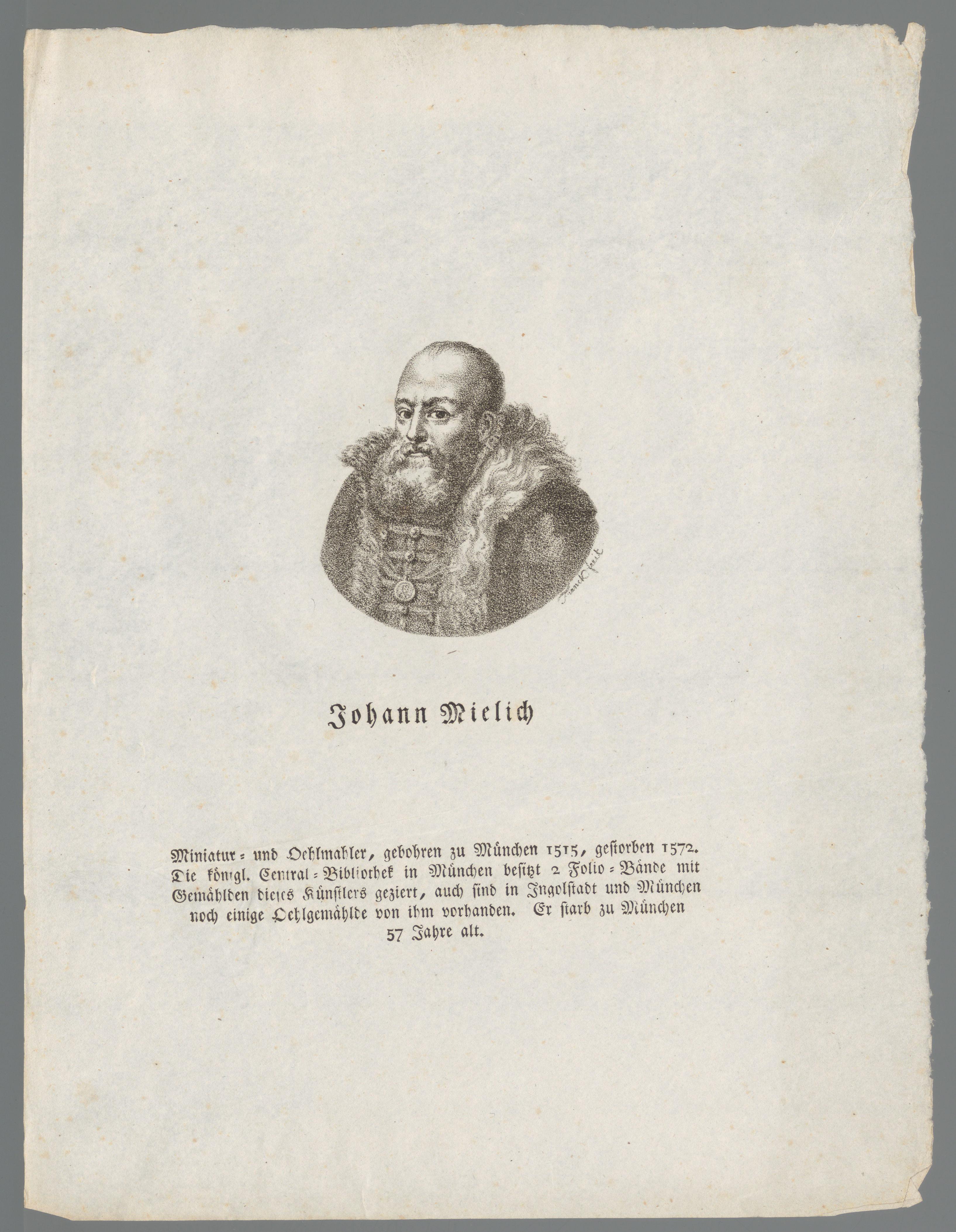 Portret van Hans Mielich