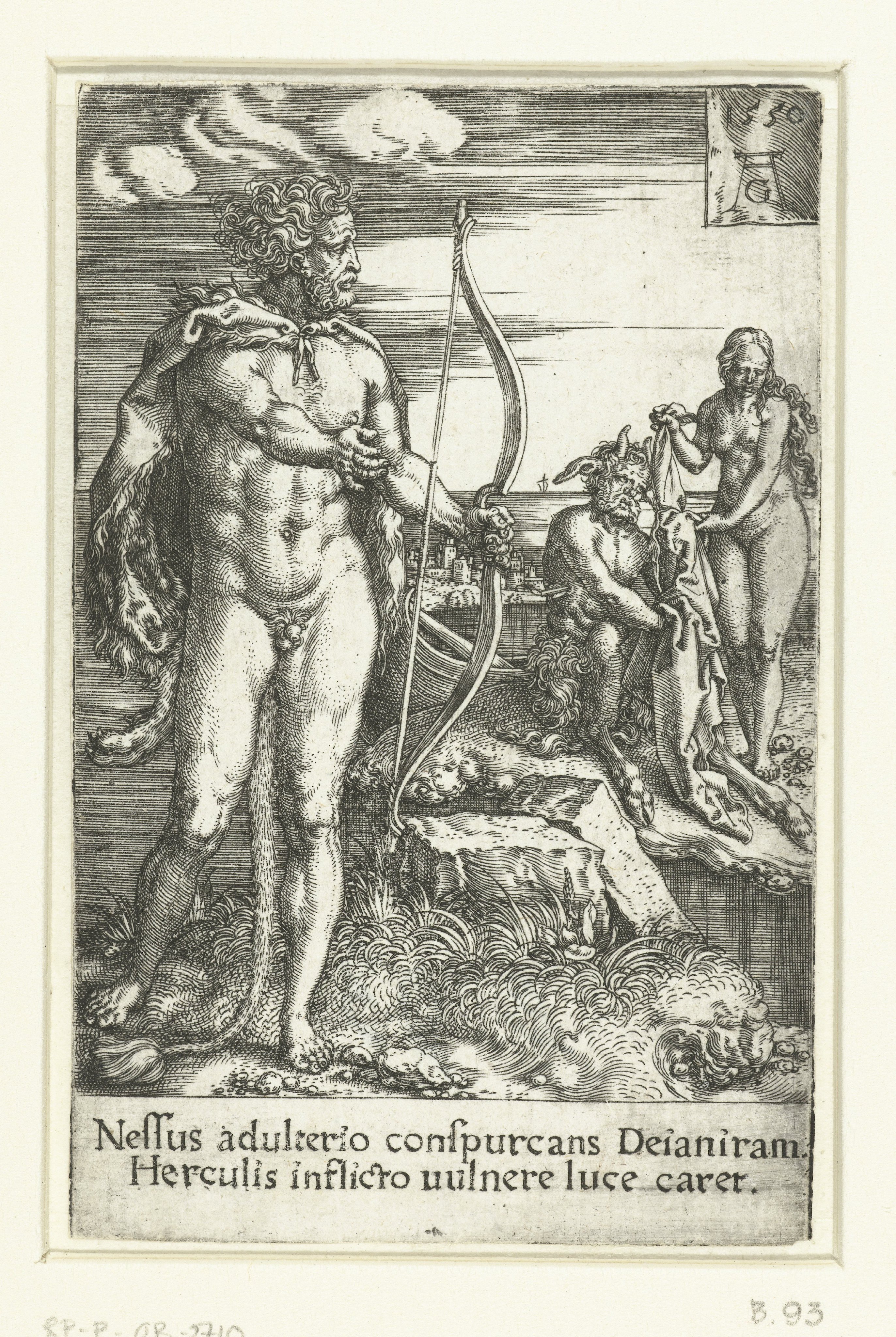 Hercules redt Deïanira van Nessus