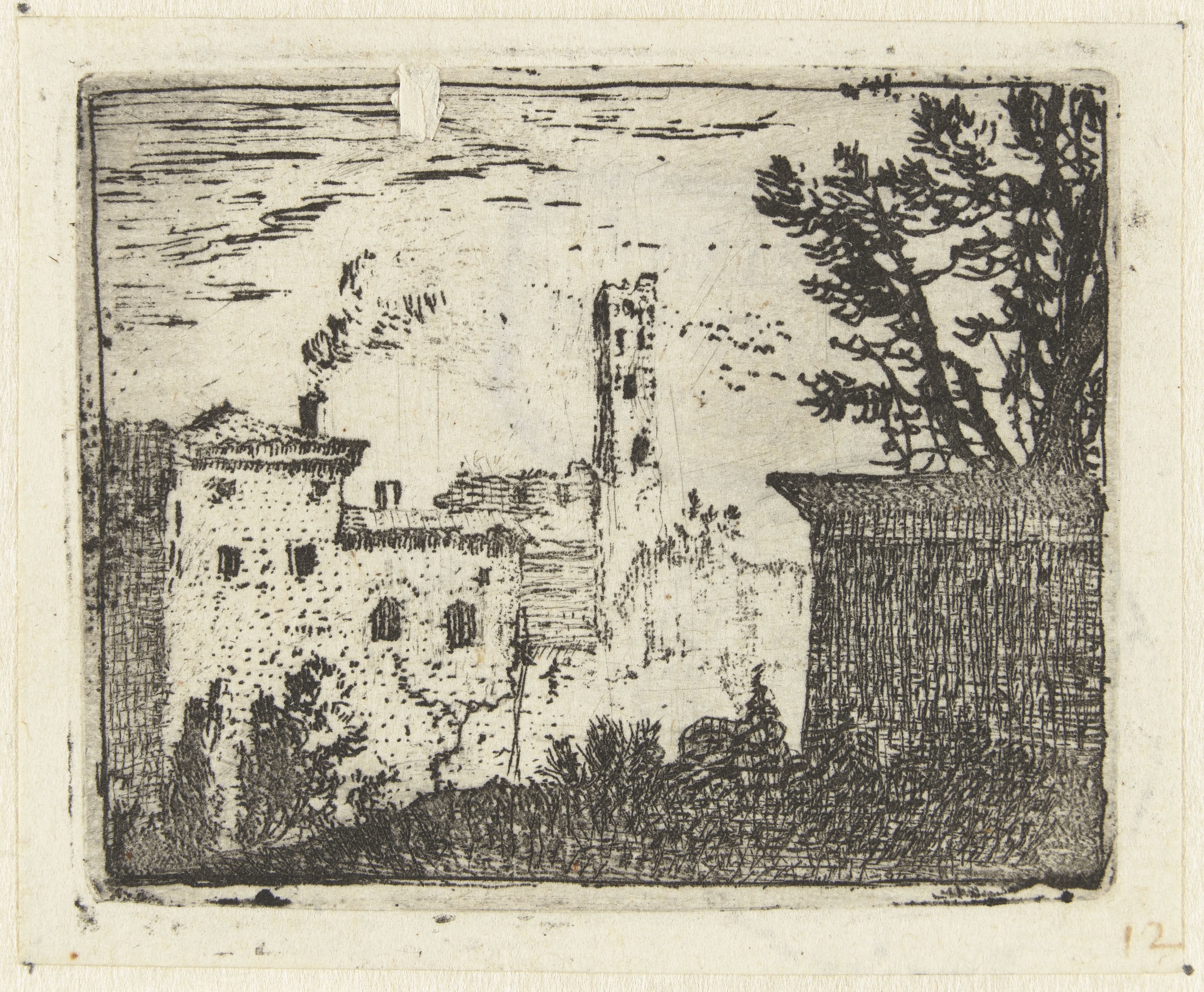 Gebouwen met vierkante toren