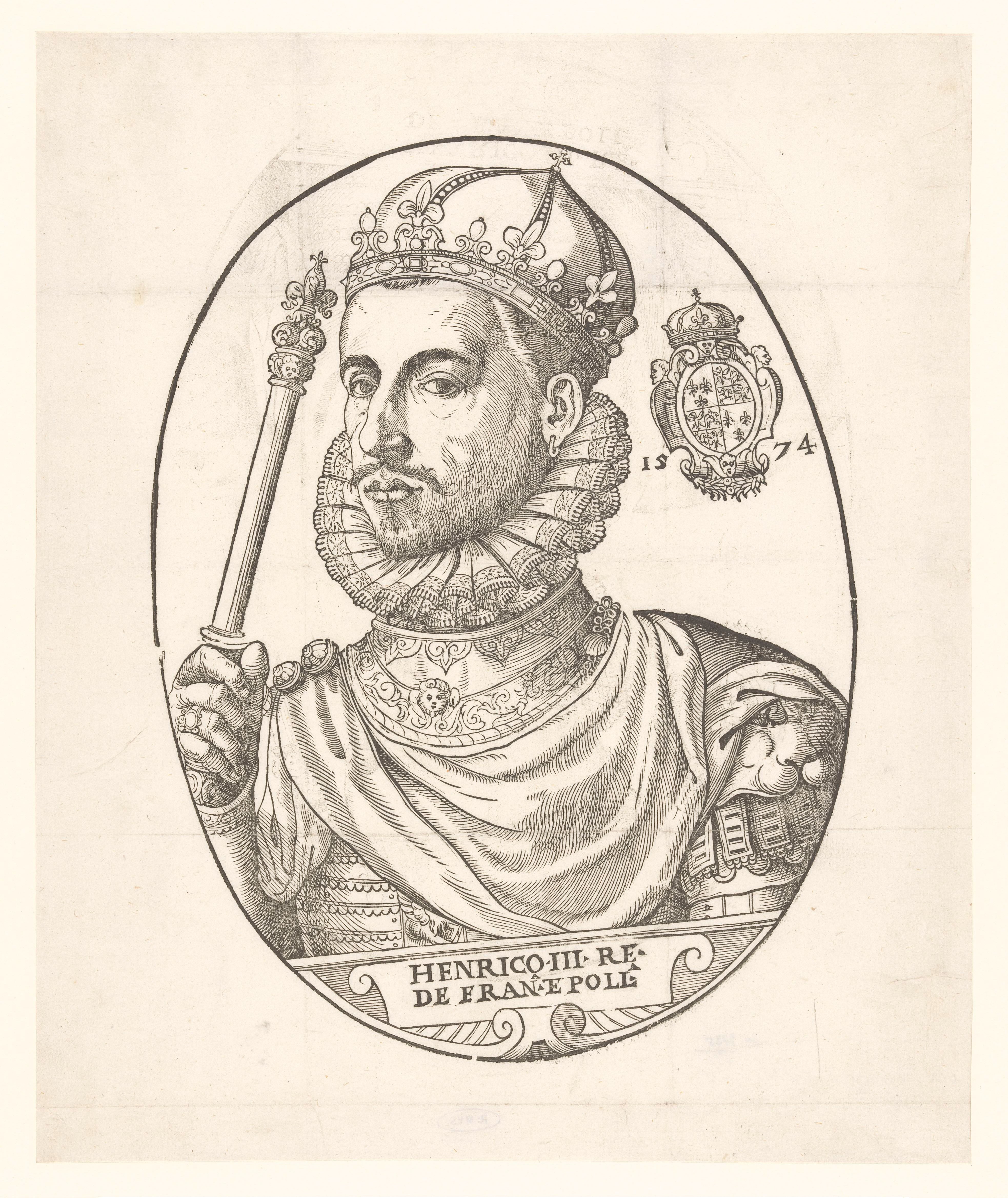 Portret van Hendrik III, koning van Frankrijk