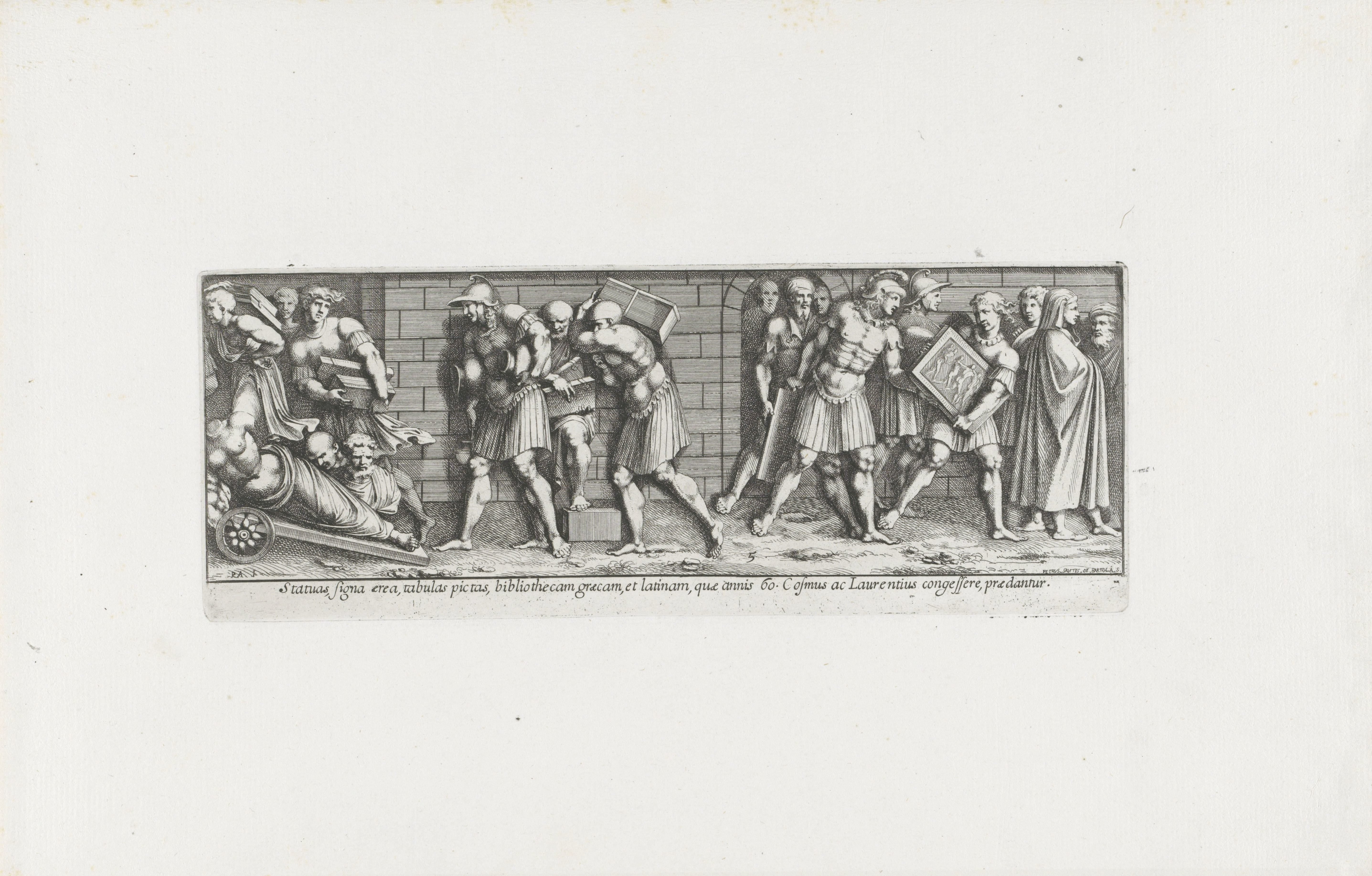 Florentijnen plunderen Palazzo Medici
