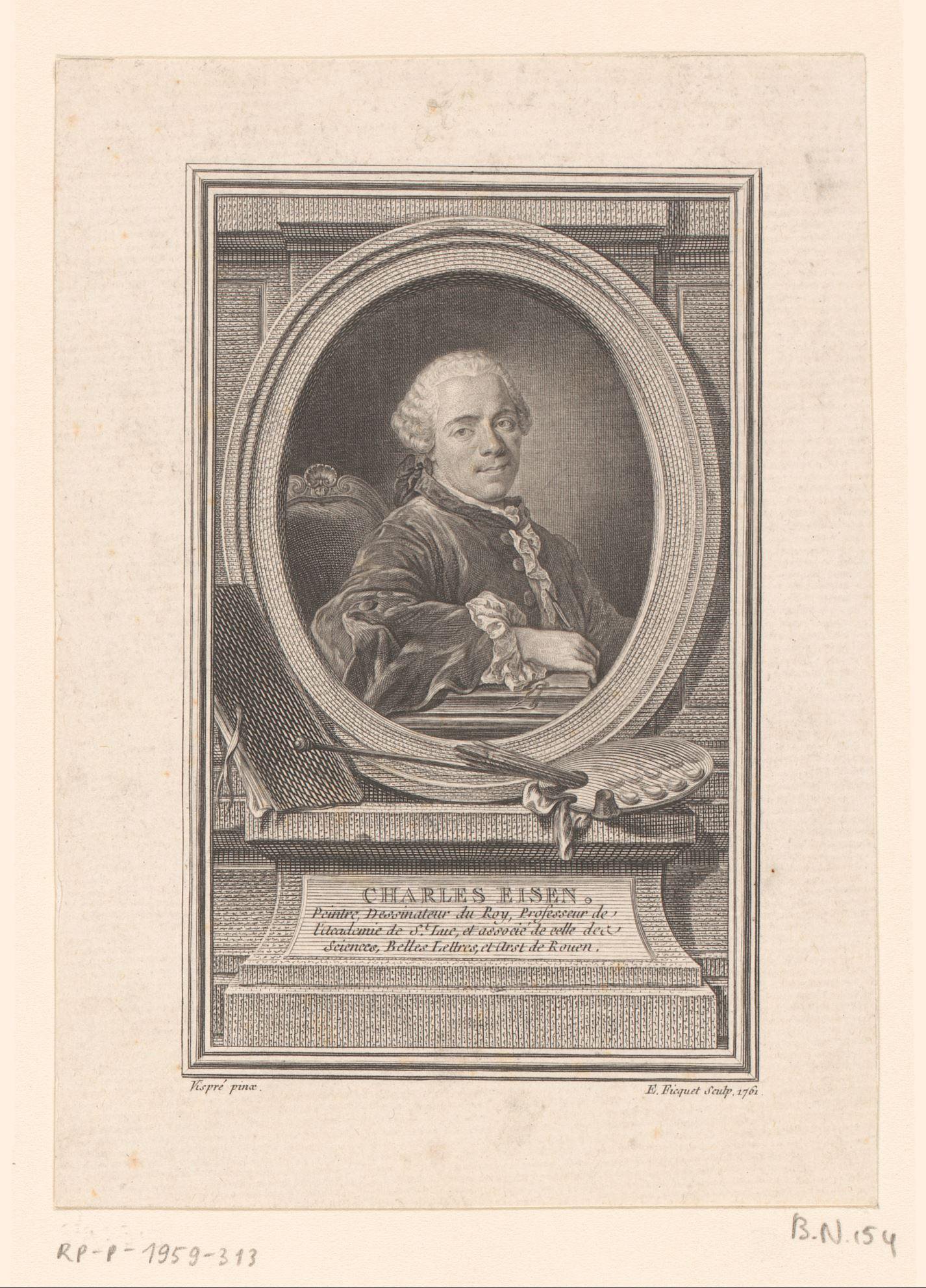 Portret van Charles-Dominique-Joseph Eisen