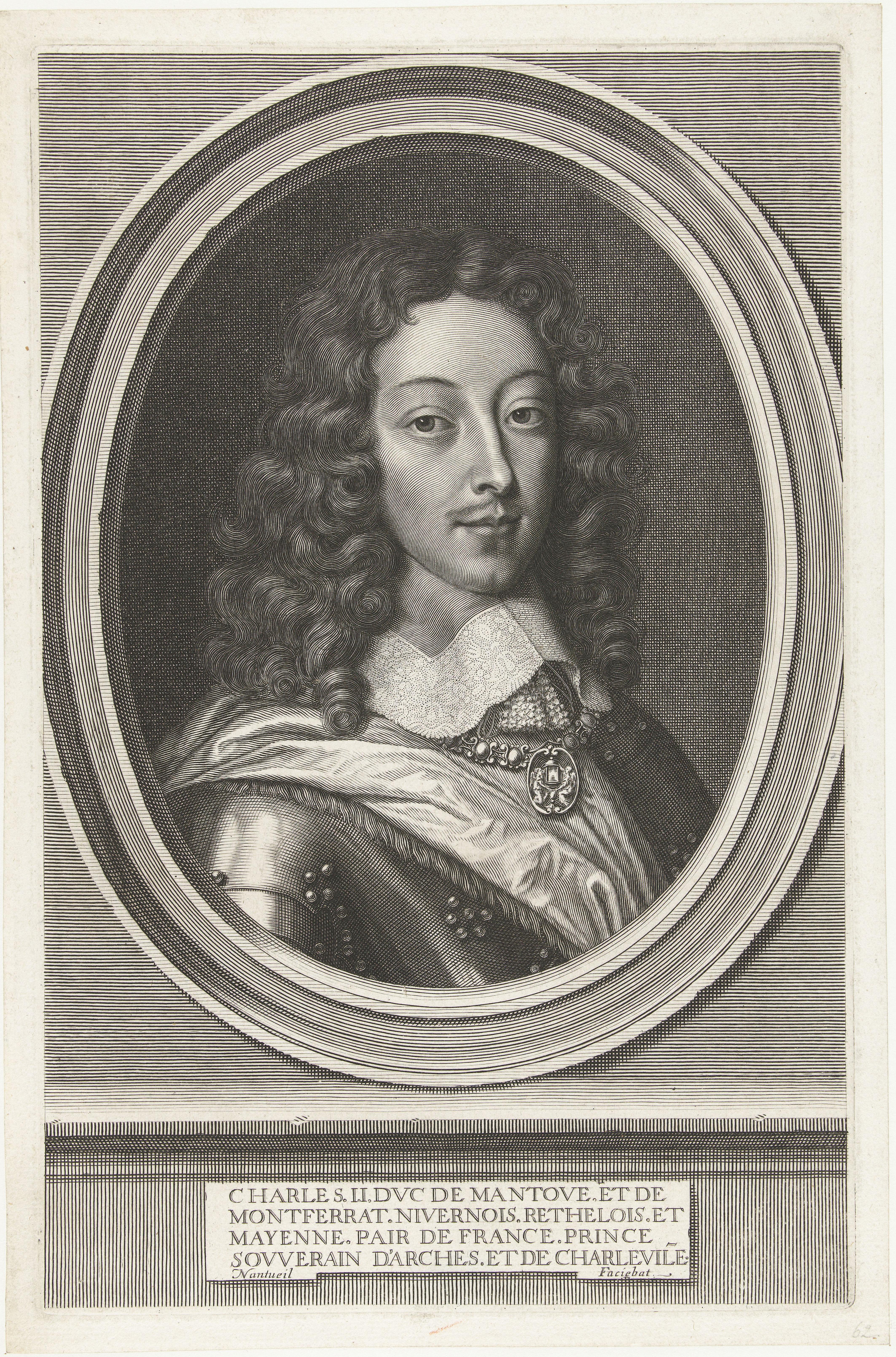 Portret van Karel III hertog van Mantua