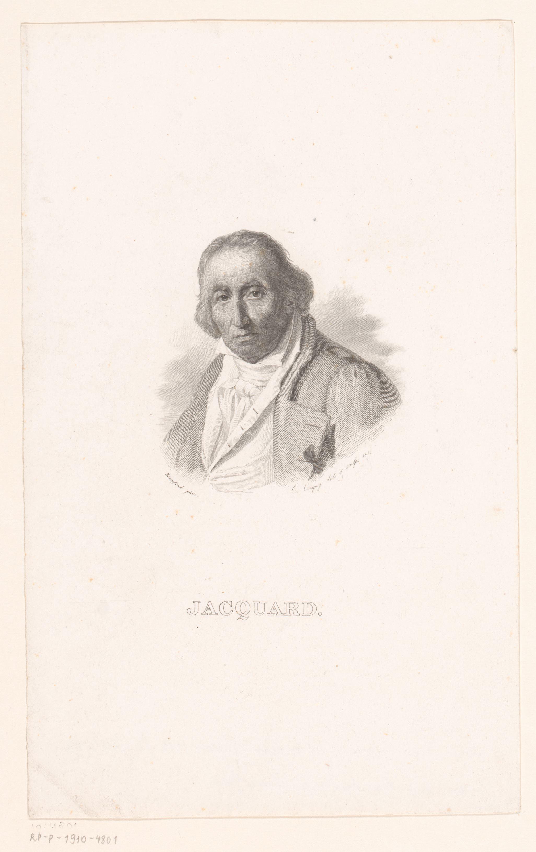 Portret van Joseph-Marie Jacquard