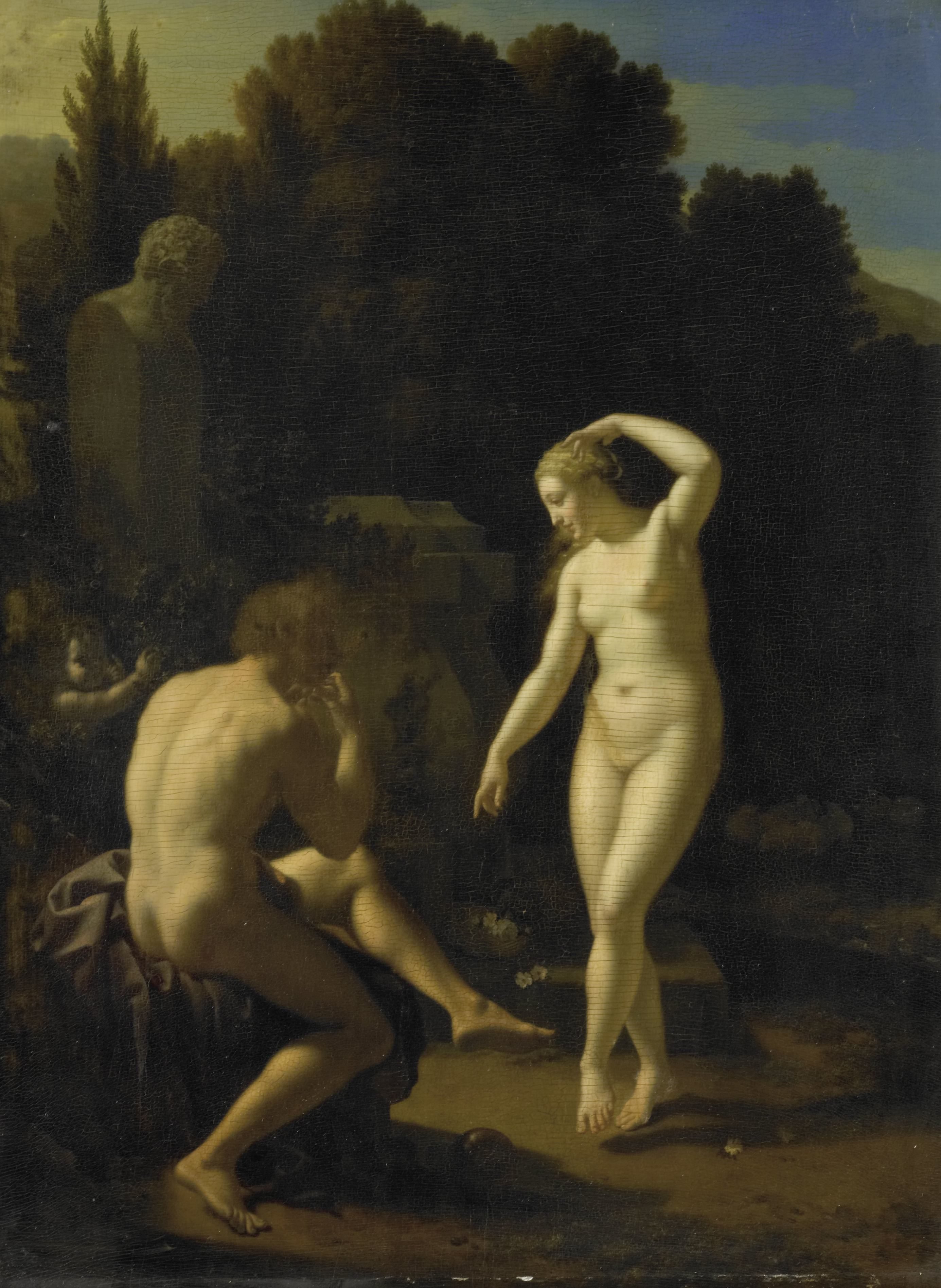 A Nymph Dancing to a Shepherd's Flute