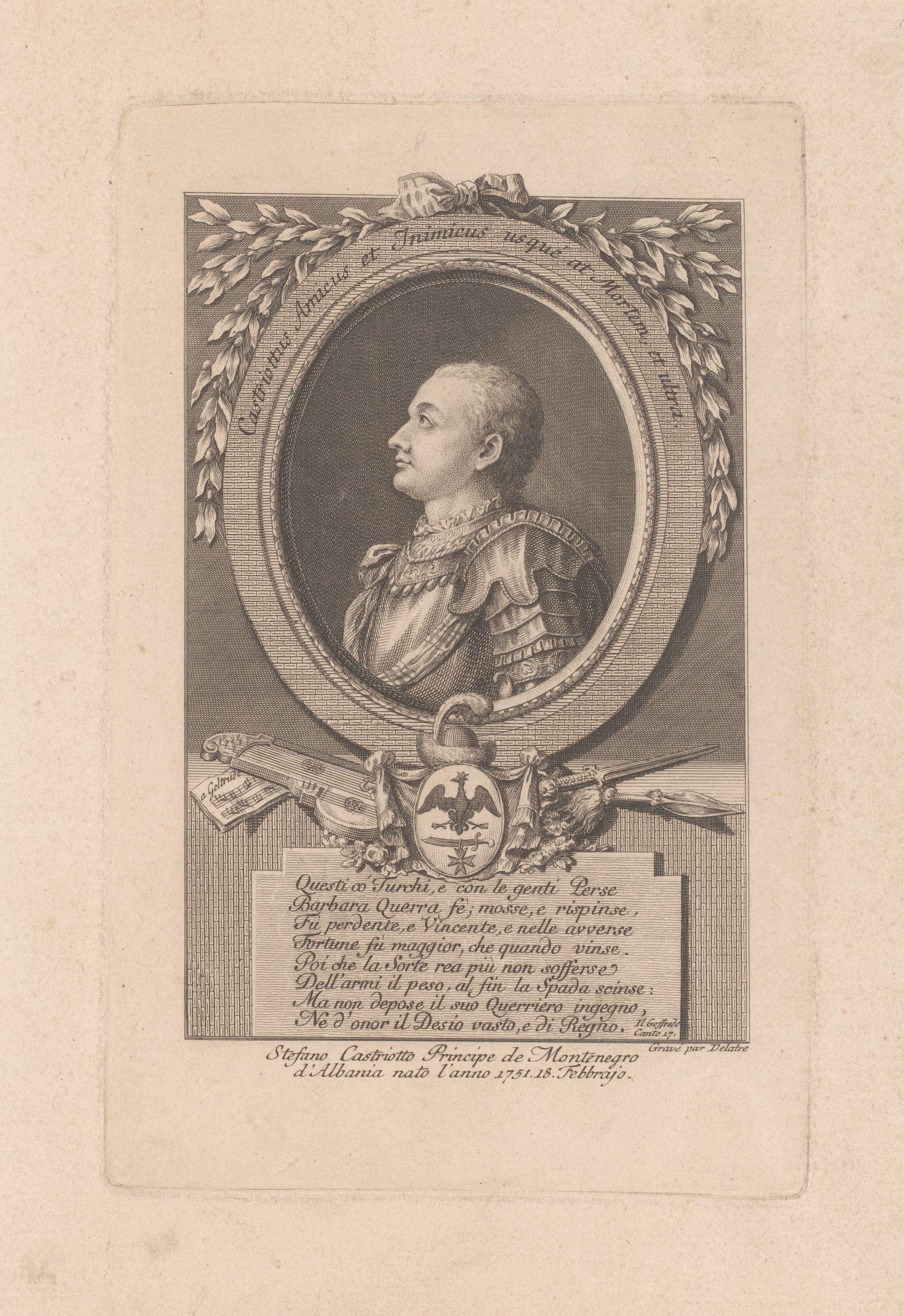 Portret van Stefano Zannowich