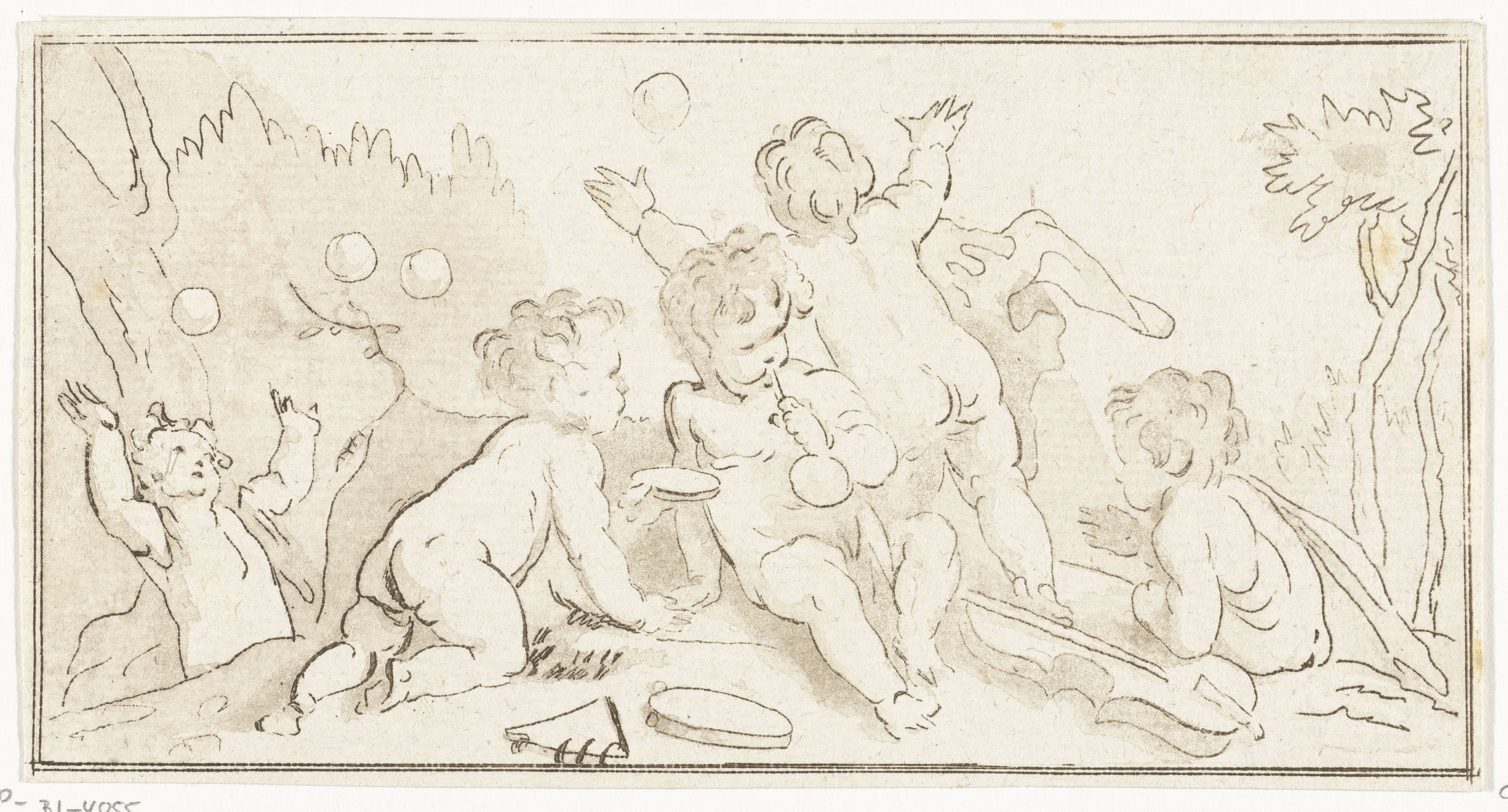 Bellenblazende putti