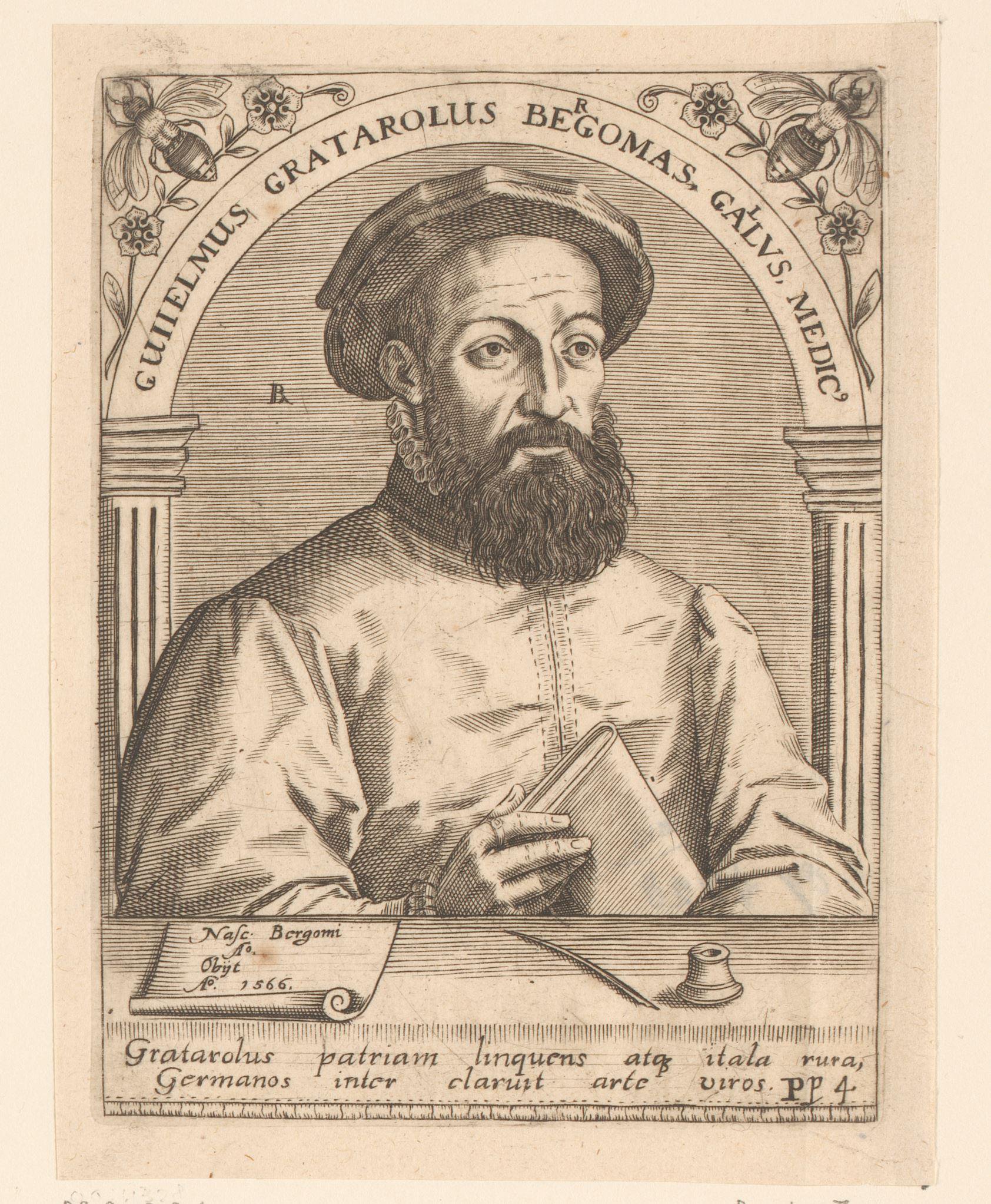 Portret van Guglielmo Gratarolo