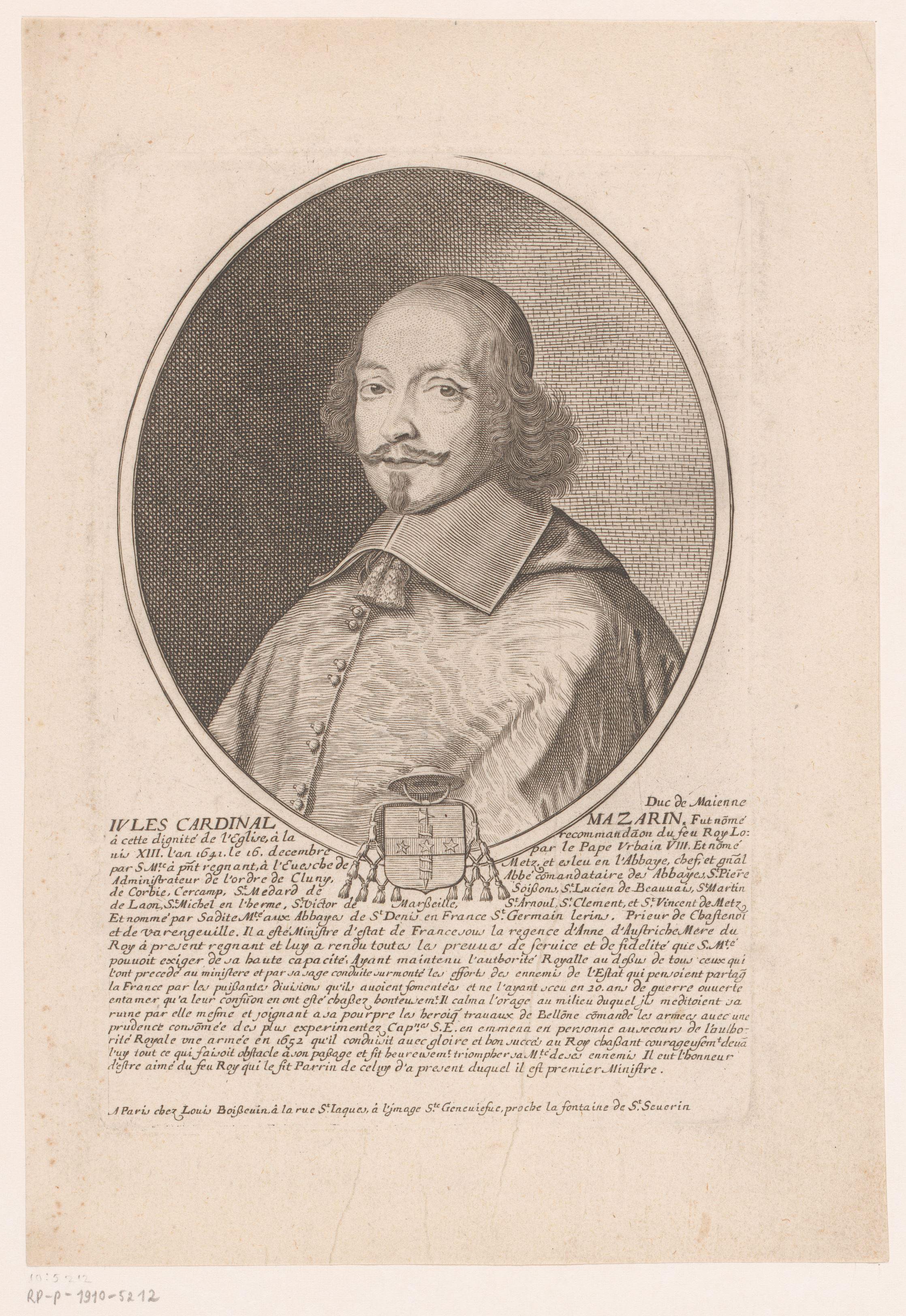 Portret van Jules Mazarin