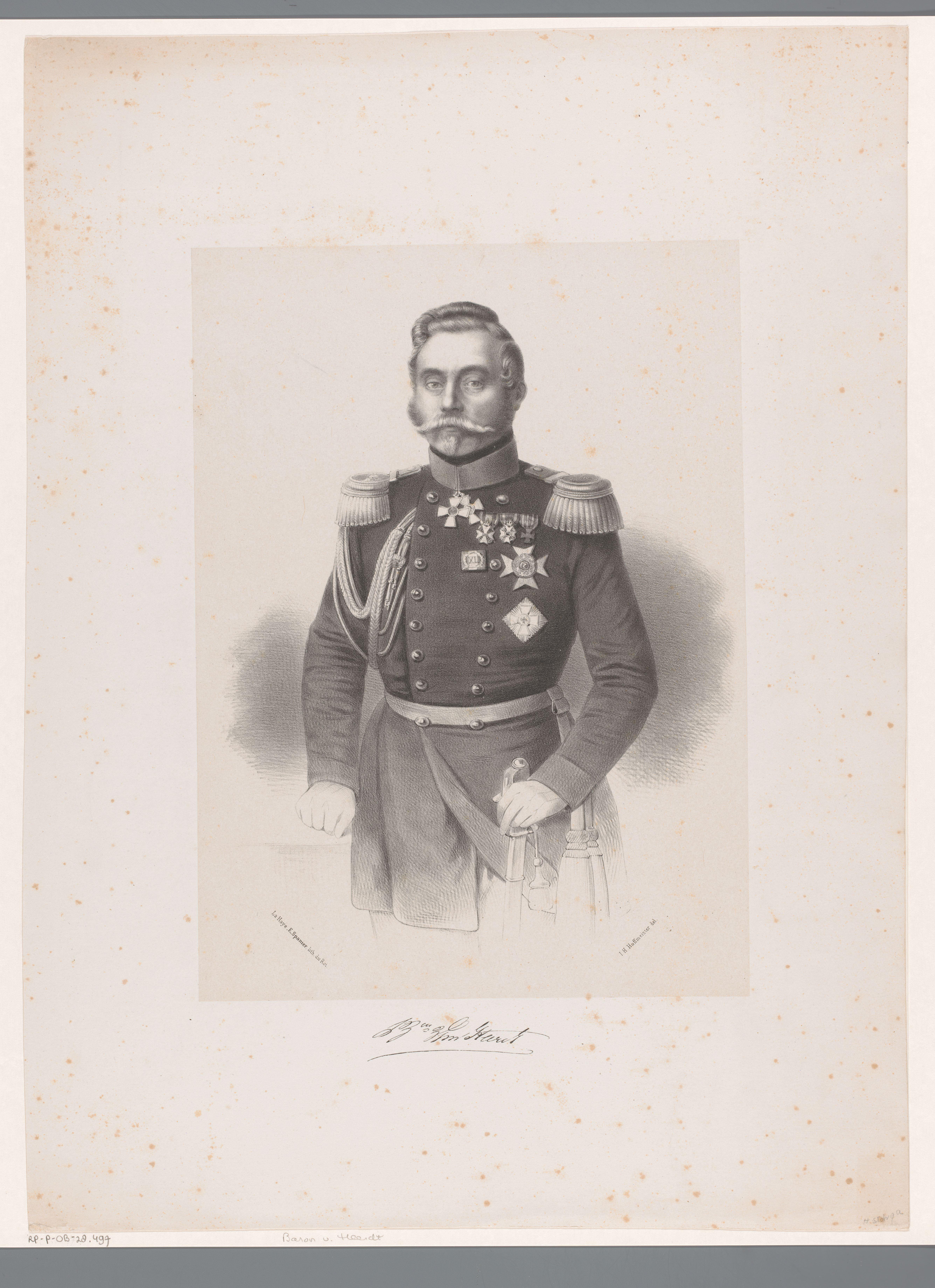 Portret van Charles Eduard van Heerdt