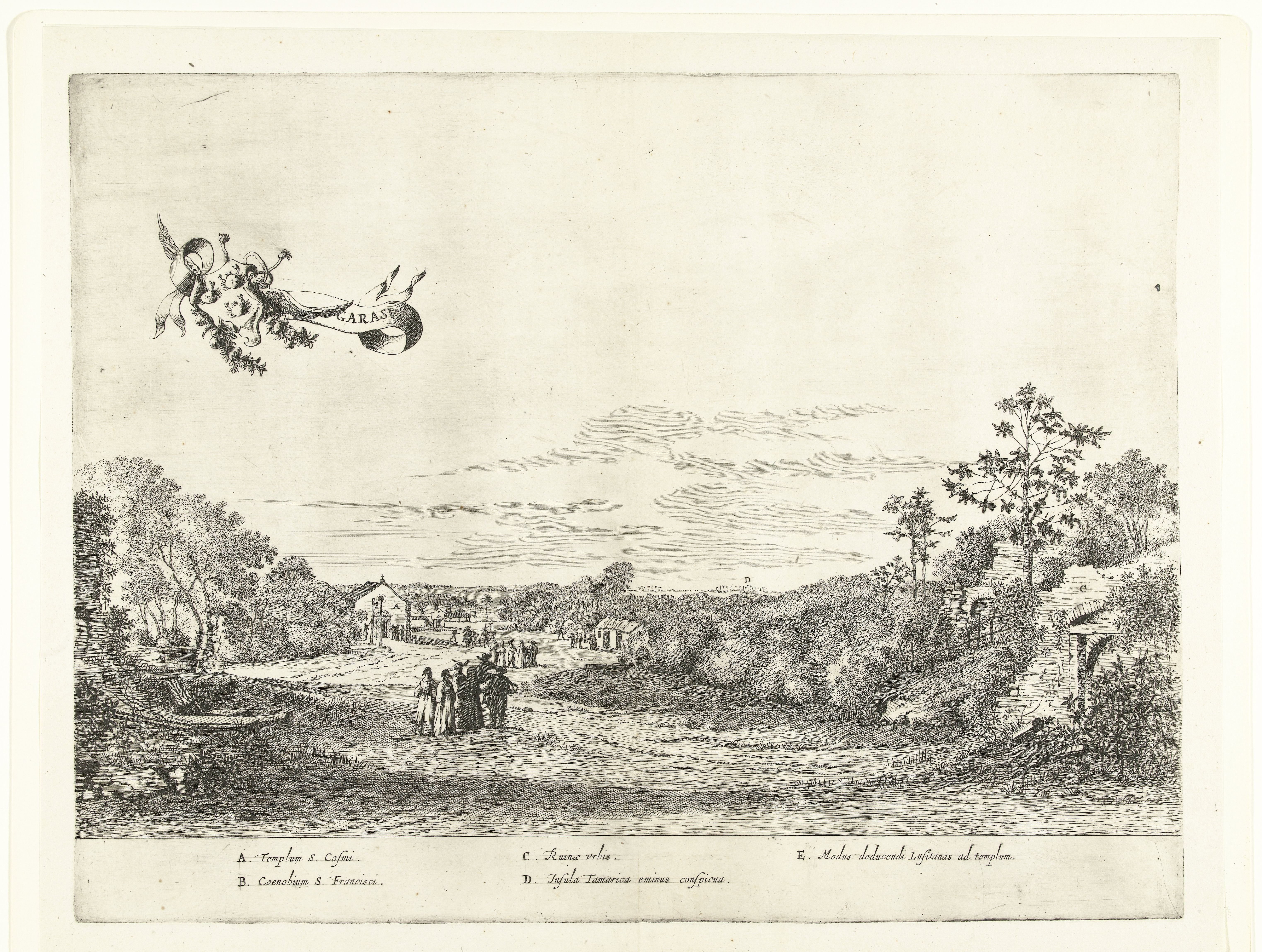 Gezicht op Garasu, ca. 1637