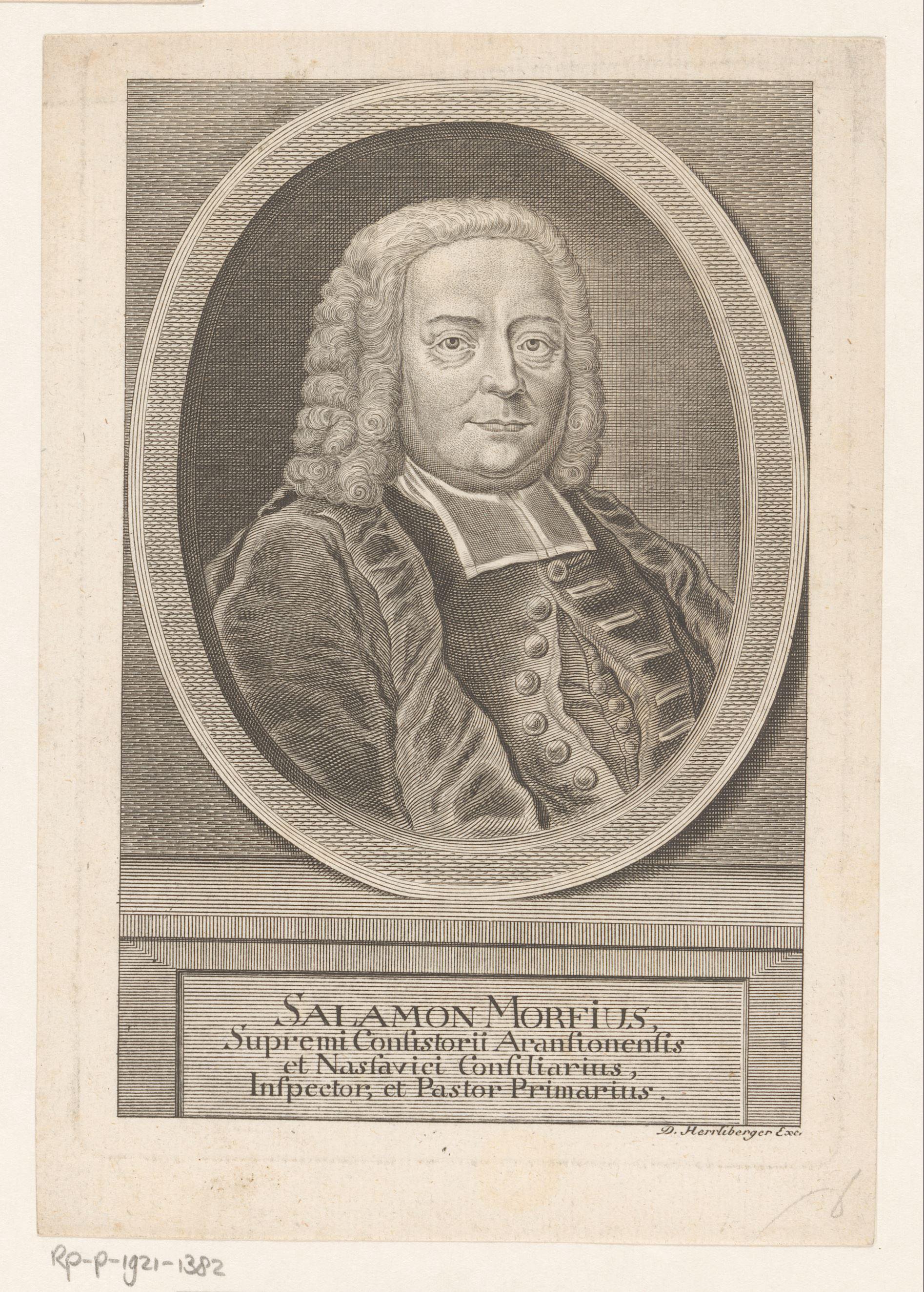 Portret van Salomon Morf
