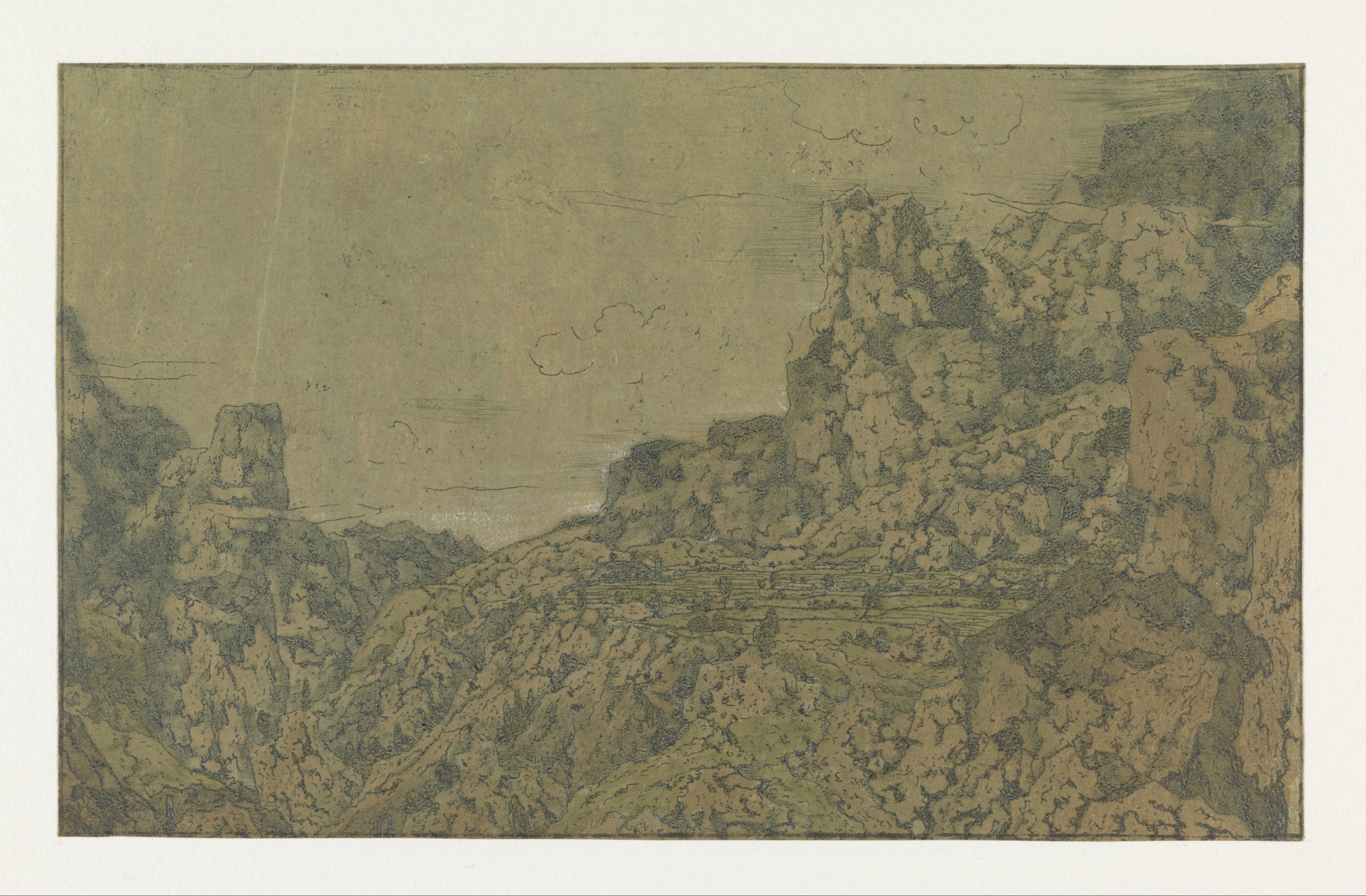 Berglandschap met een plateau