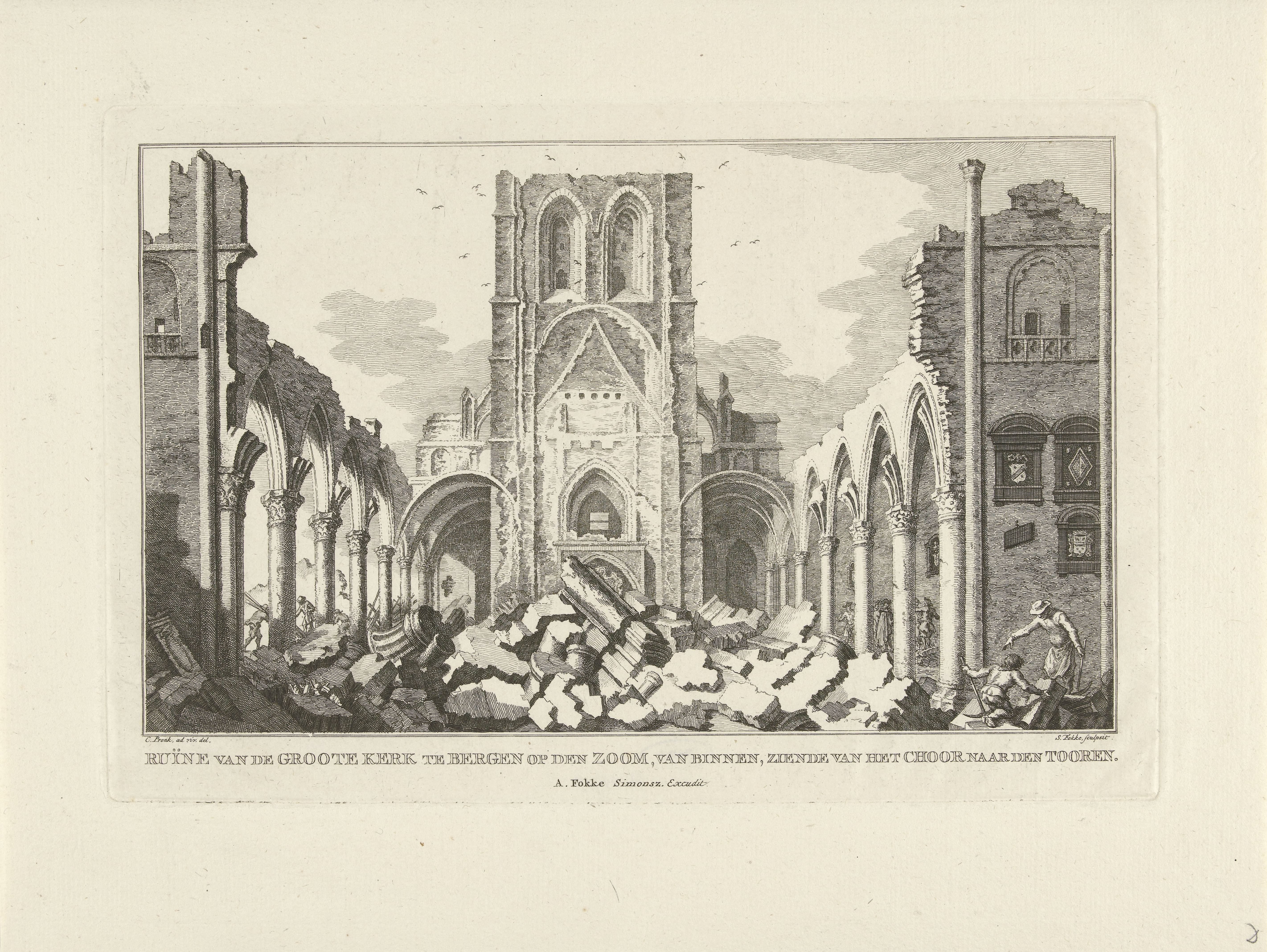 Ruïne van de Grote Kerk te Bergen op Zoom